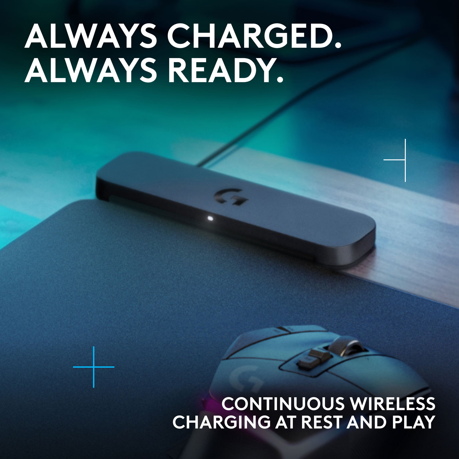 Logitech G POWERPLAY 2 Gaming Mouse Pad with Wireless Charging
