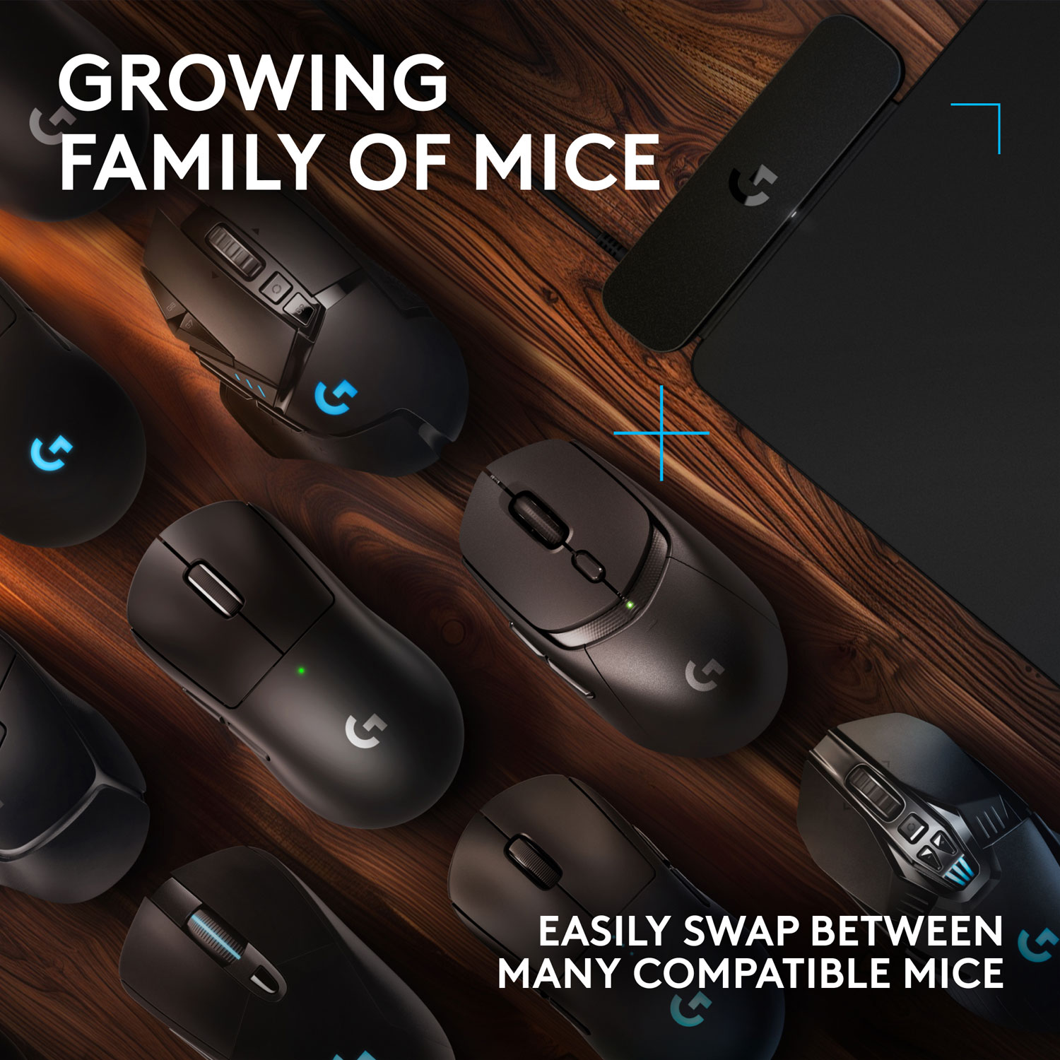 Logitech G POWERPLAY 2 Gaming Mouse Pad with Wireless Charging