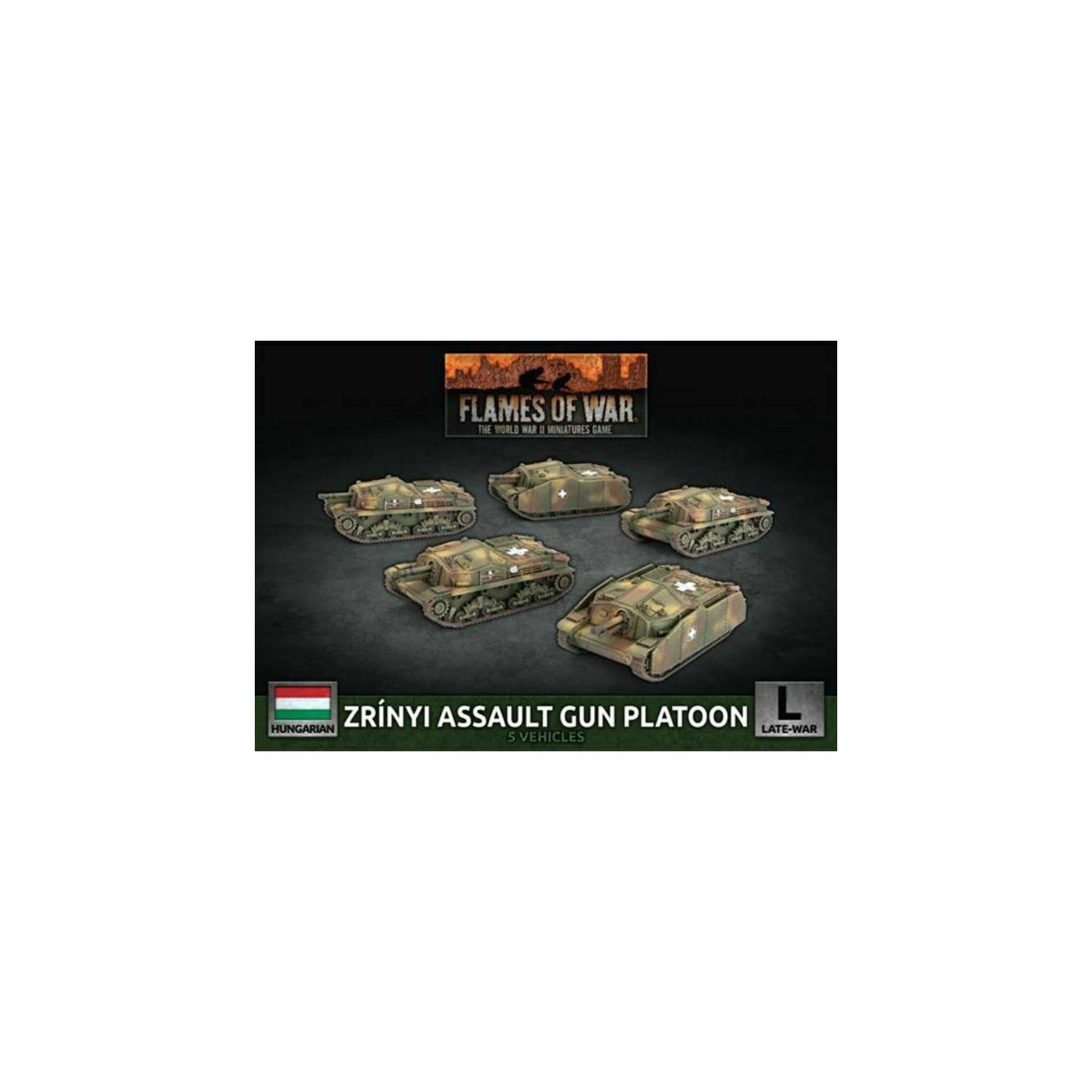 Flames of War Hungarian Zrinyi Assault Gun (x5 Plastic) New