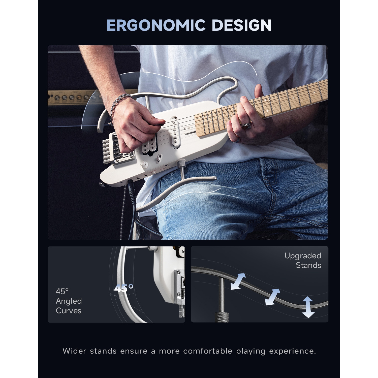Donner HUSH-X Electric Guitar Kit for Travel