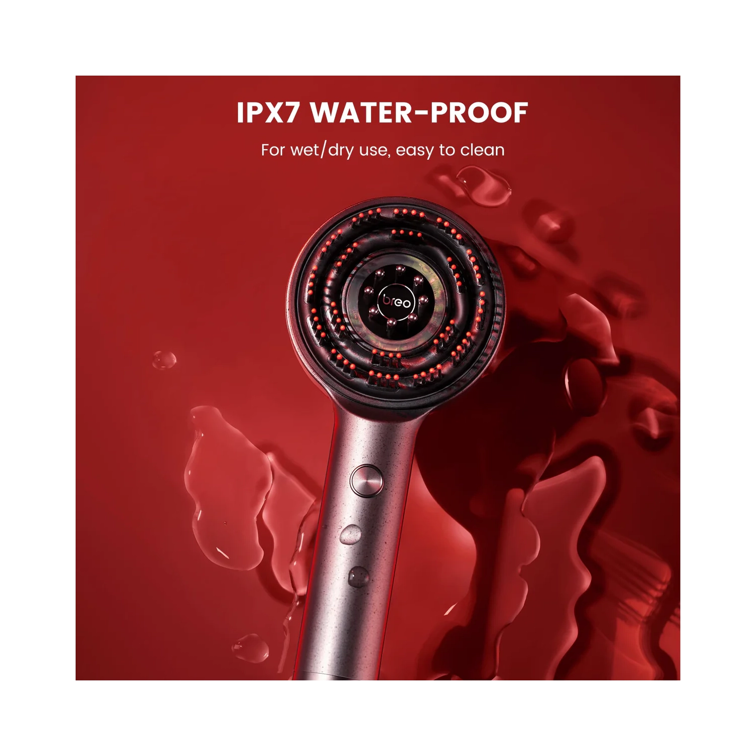 Breo Scalp3 Scalp Massager Comb Anti Hair Loss Scalp Massaging brush Hair Growth Care Scalp Hair Therapy Scalp Reduction Redlight Infrared Therapy