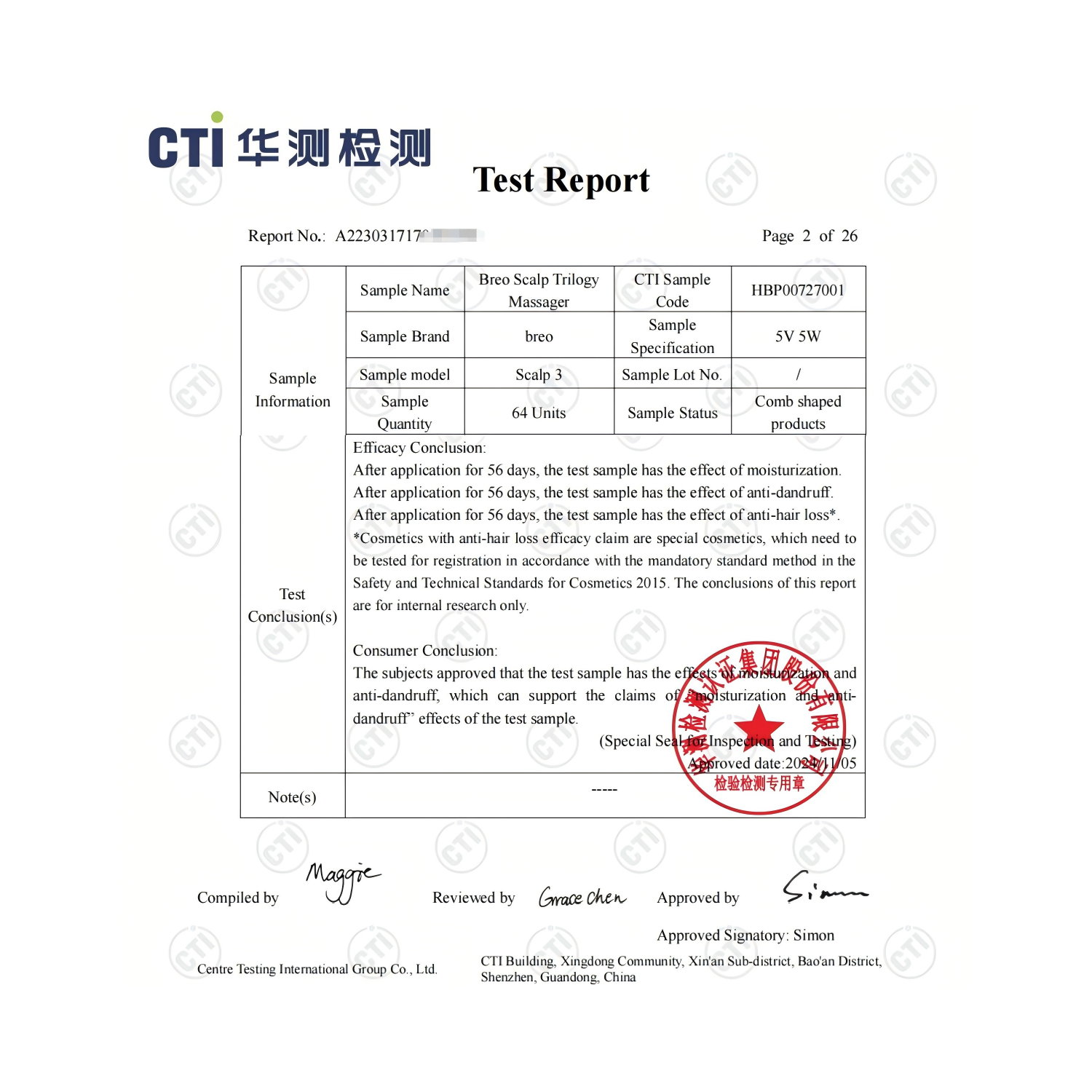 Breo Scalp3 Scalp Massager Comb Anti Hair Loss Scalp Massaging brush Hair Growth Care Scalp Hair Therapy Scalp Reduction Redlight Infrared Therapy