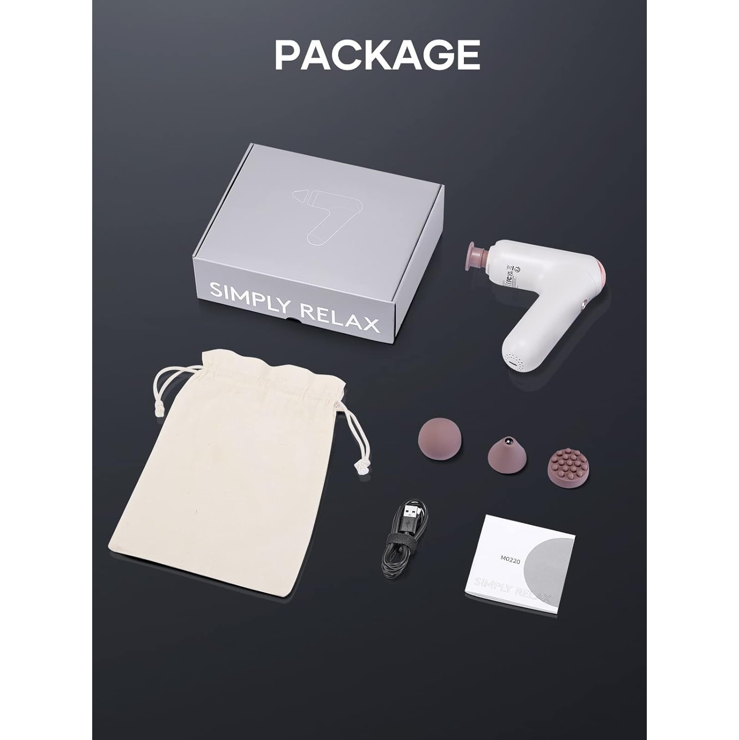 Breo Lucky 7 Deep Tissue Massage Gun with Heat Massage Gun For Back Pain Neck and Shoulders For Athletes Runners Muscle Recovery Relaxation Small but