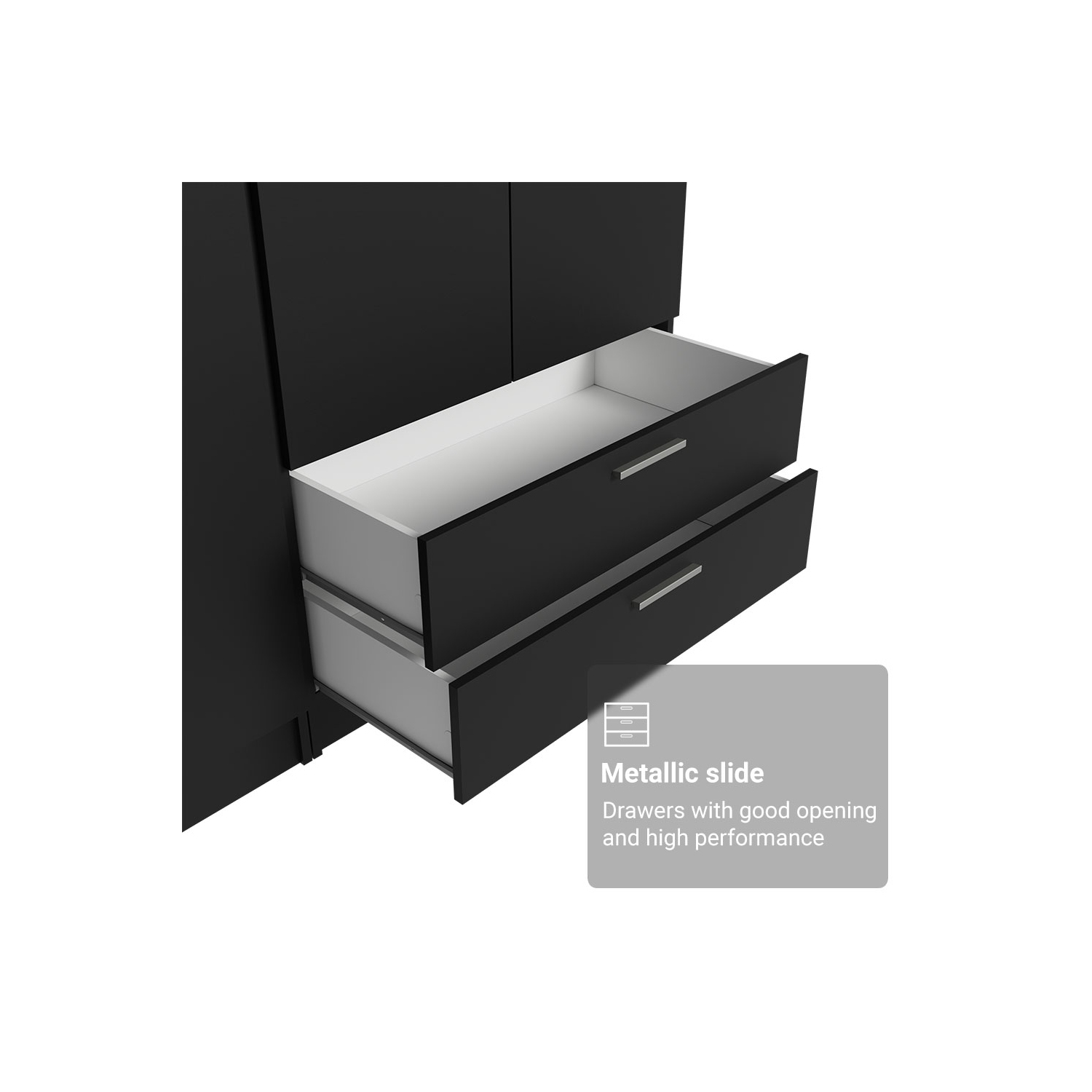 Ensemble garde-robe à 6 portes et 4 tiroirs Armoire garde-robe Armoire pour chambre à coucher avec tablettes et espace suspendu Meuble de rangement