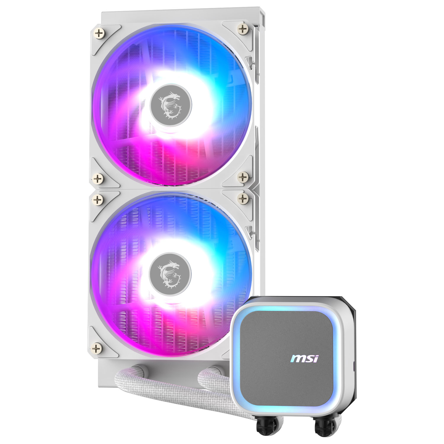 MSI MAG CoreLiquid A13 240 ARGB Liquid CPU Cooling System - White