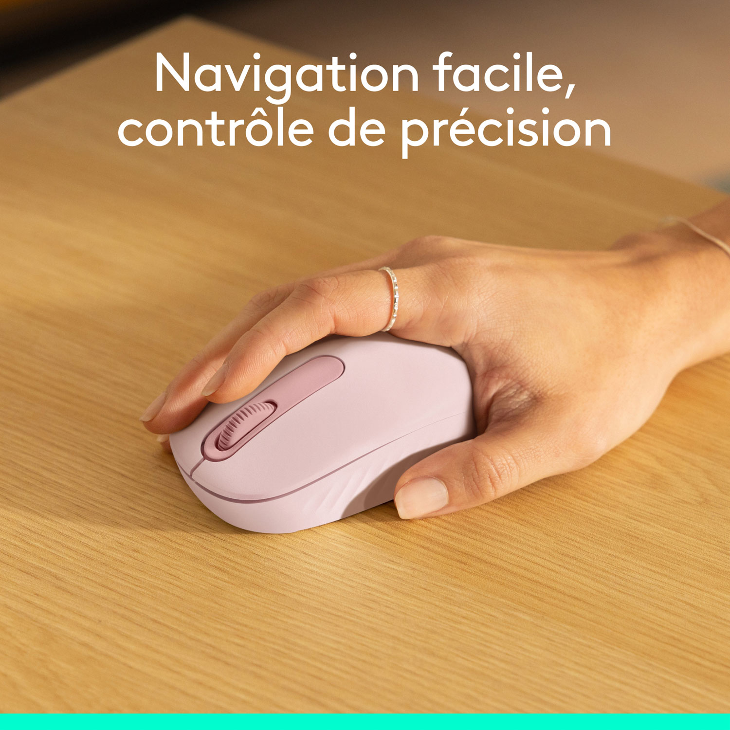 Souris optique Bluetooth de 1000 ppp M196 de Logitech - Rose
