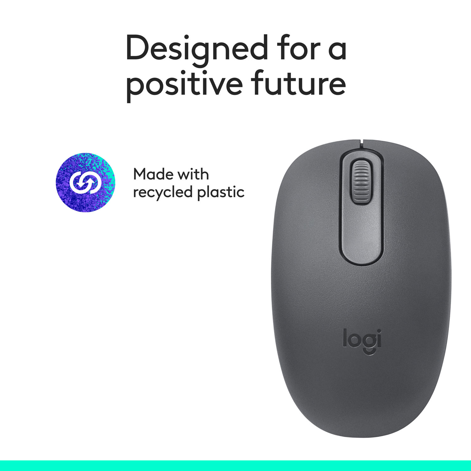 Logitech M196 1000 DPI Bluetooth Optical Mouse - Graphite