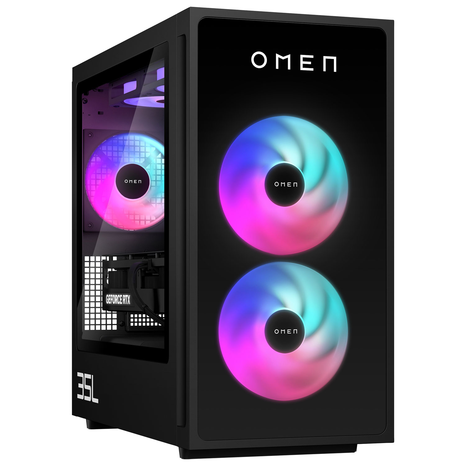 HP Omen 35L Gaming PC (Intel Core Ultra 7-265F/32GB RAM/2TB SSD/GeForce RTX 5070/Windows 11) - Only at Best Buy