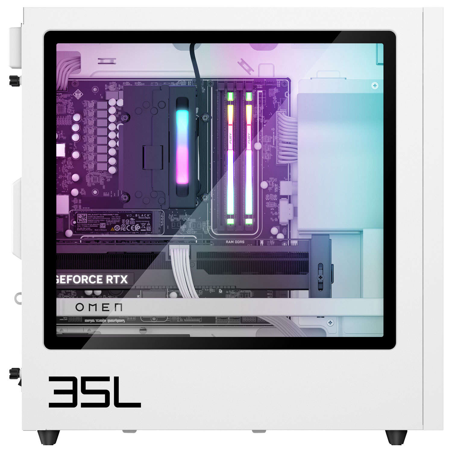 HP Omen 35L Gaming PC - White - Only at Best Buy