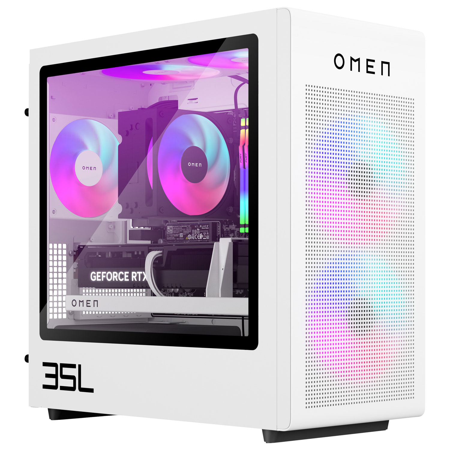 HP Omen 35L Gaming PC - White - Only at Best Buy