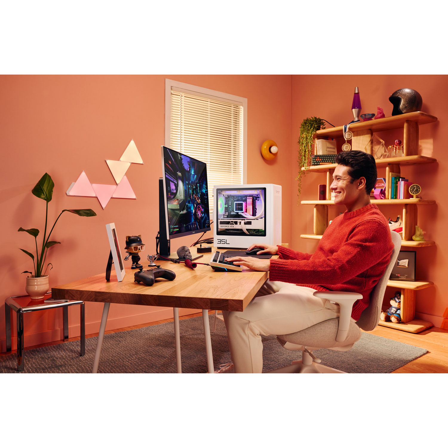 HP Omen 35L Gaming PC - White - Only at Best Buy