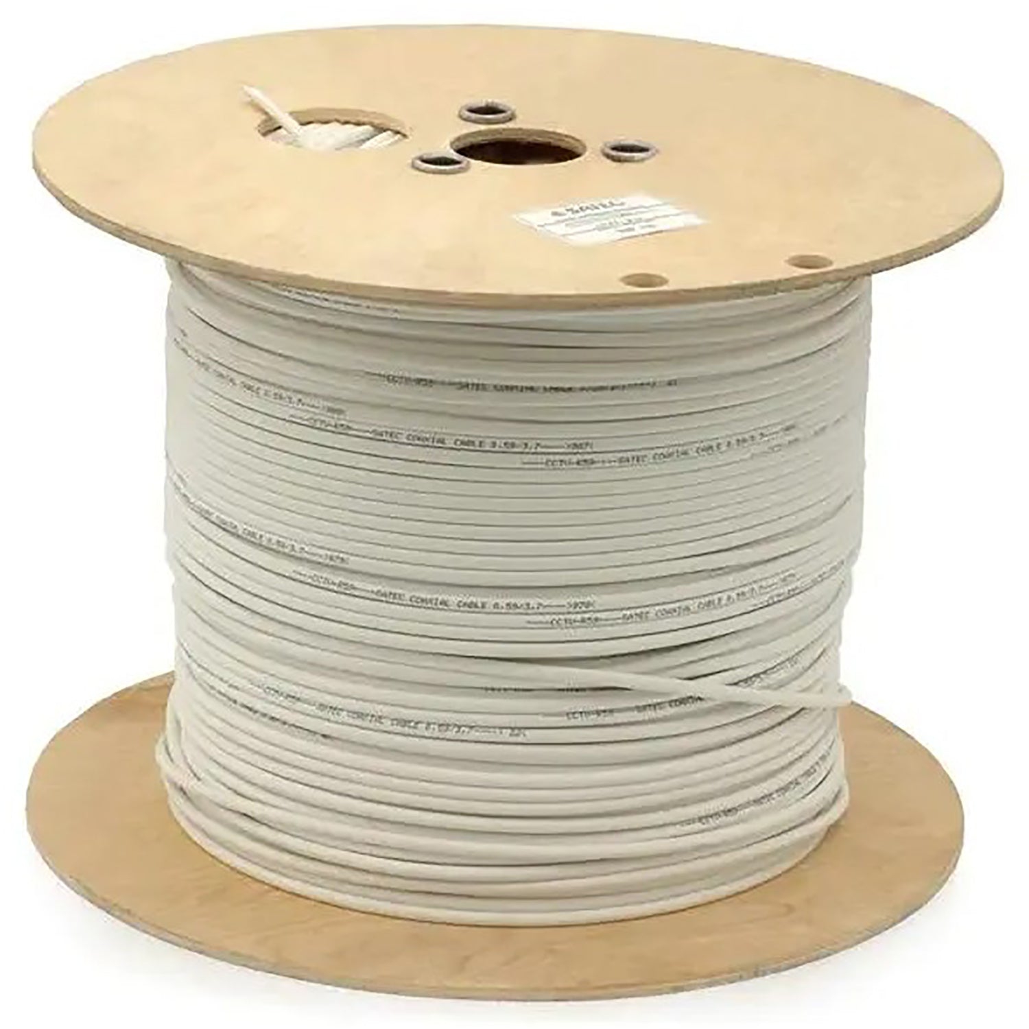 2-Conductor Speaker Cable, 12AWG, CMP/CL3P Fire Rated, 1000ft, White