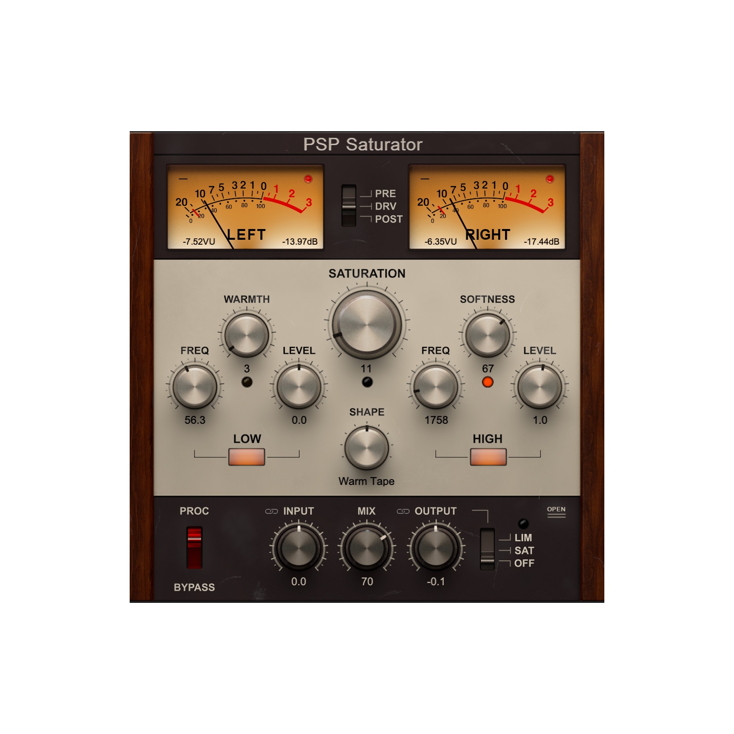 PSPAudioware Saturator - Téléchargement numérique