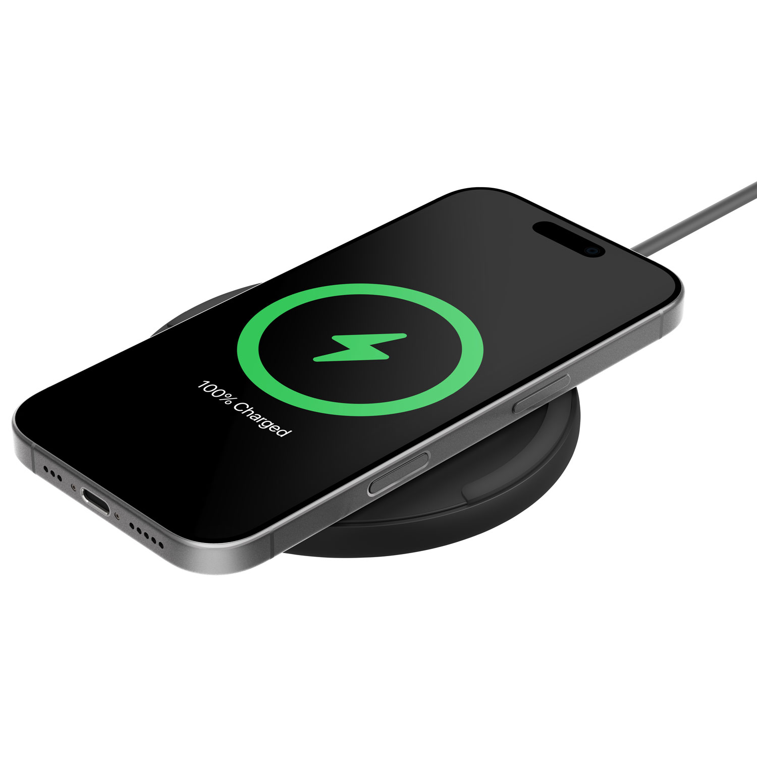 Belkin 2-in-1 15W Qi Wireless Charging Pad Black Best Buy Canada