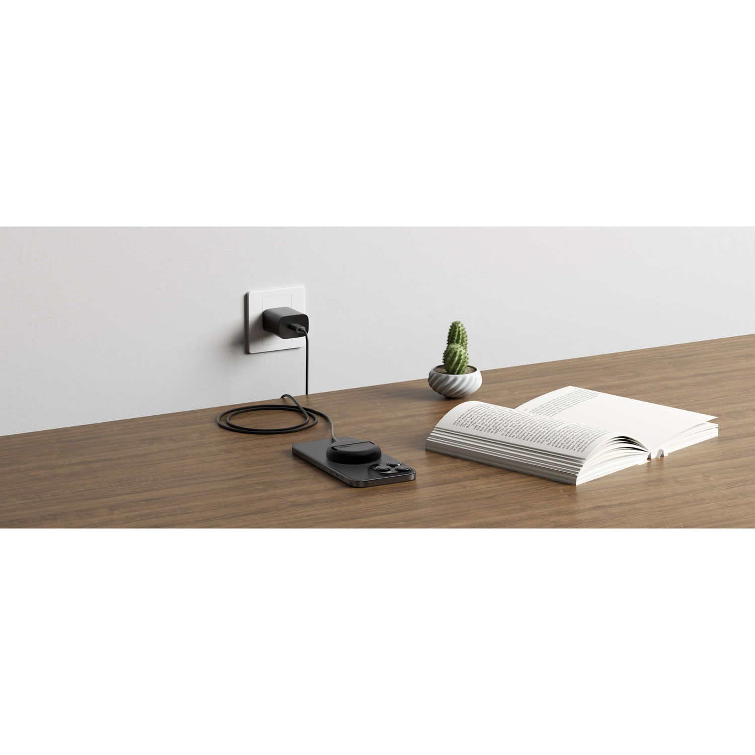 Tapis de chargement magnétique sans fil Qi2 de 15 W de Belkin - Noir
