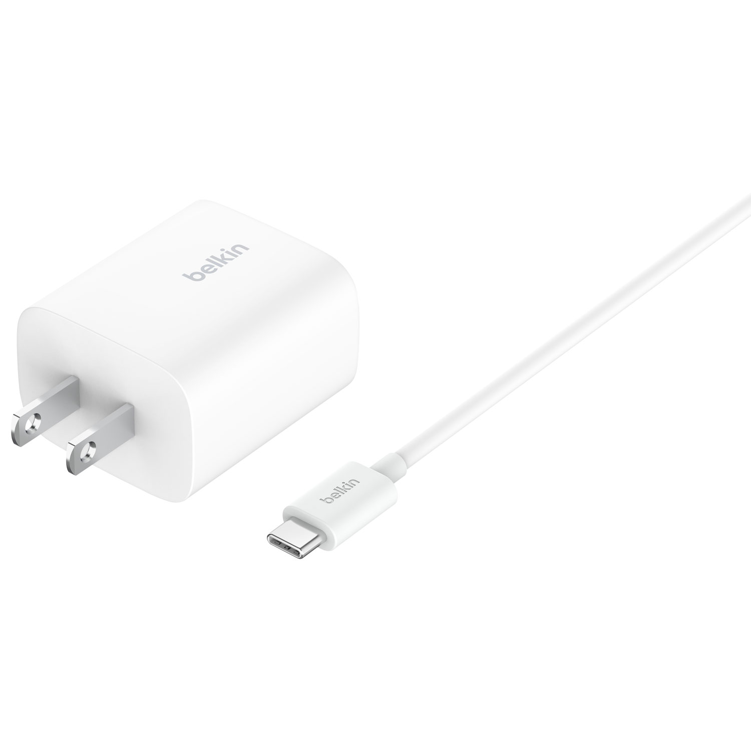 Tapis de chargement magnétique sans fil Qi2 de 15 W de Belkin - Blanc