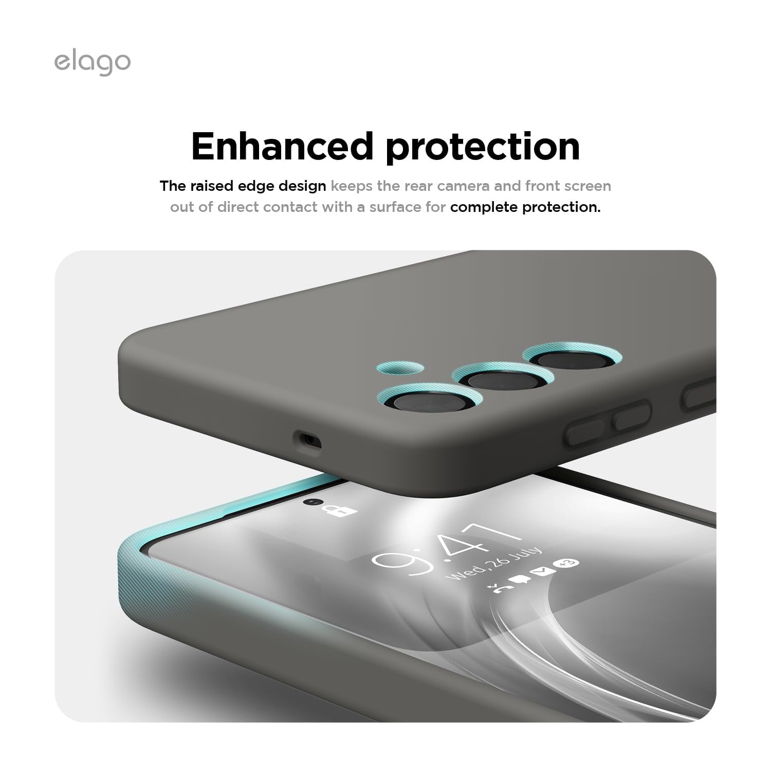 elago Compatible with Samsung Galaxy S25 Plus Case, Liquid Silicone Case, Shockproof, Slim Phone Case, Anti-Scratch Soft Microfiber Lining, 6.7 inch