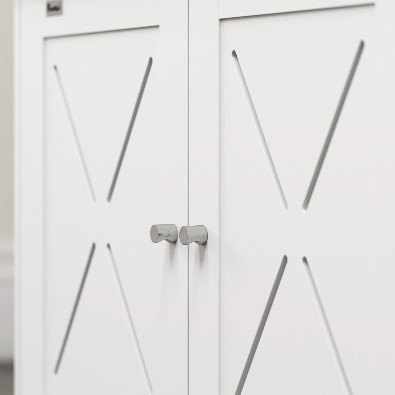 PawHut Cat Litter Box Enclosure, Hidden Washroom Furniture with Doors, Cat Hole, Handles, Indoor Pet House Side End Table Fit Most of Cat and Litter