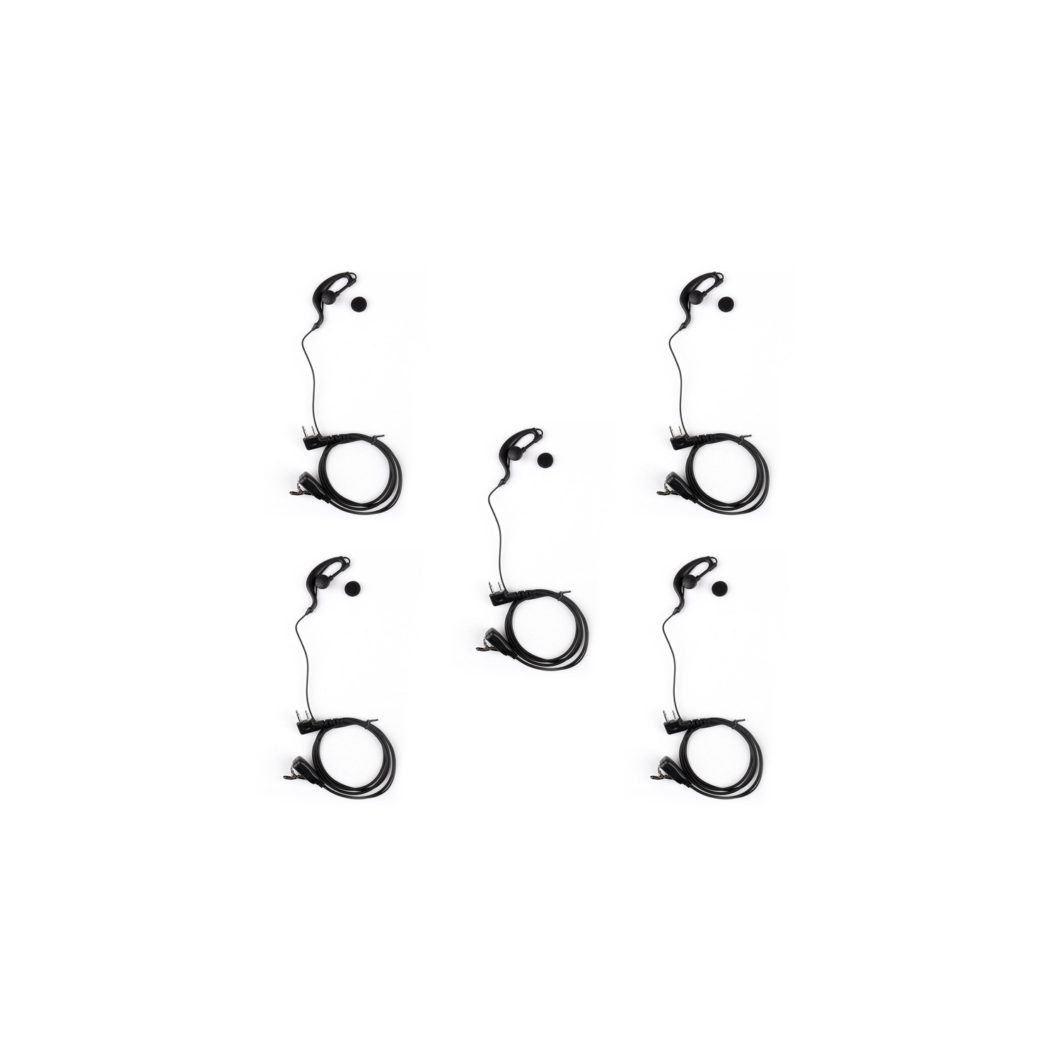 1 casque d'écoute à crochet auriculaire PTT pour radio ICOM IC-F3 IC-F4 IC-U12 V8 V82 F21 F26