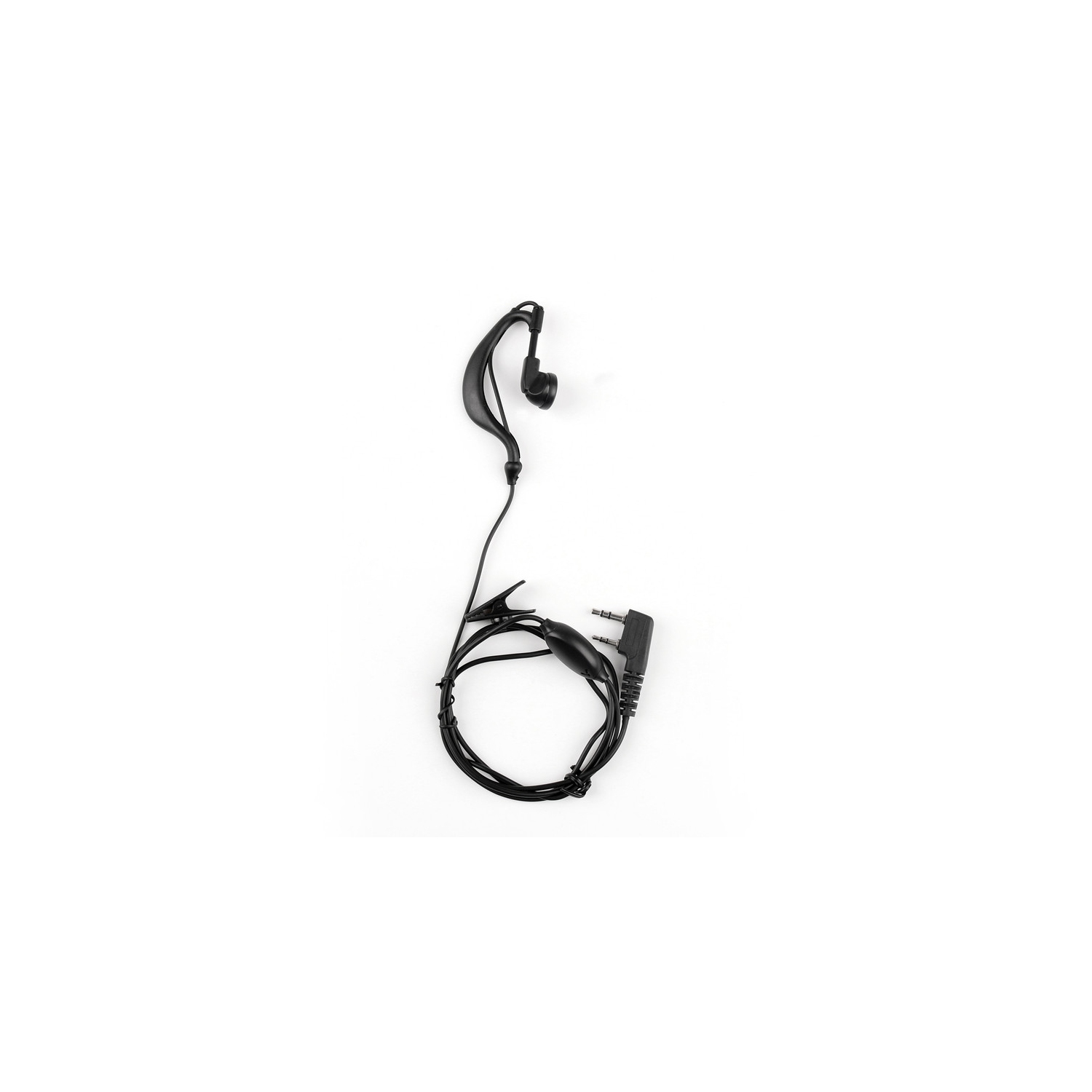 1x Headset Earpiece Earphone 2 Pin Mic For Baofeng Walkie Radio UV 5R BF 888s