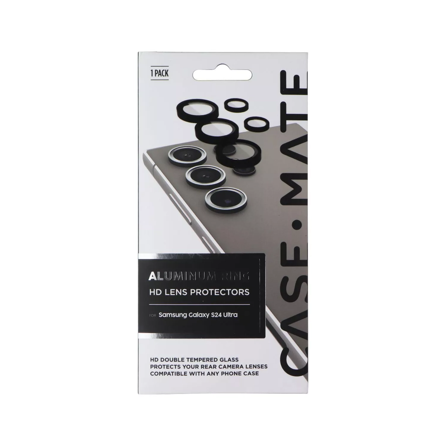 Protecteurs d'objectif à anneau en aluminium HD de Case-Mate pour Galaxy S24 Ultra de Samsung