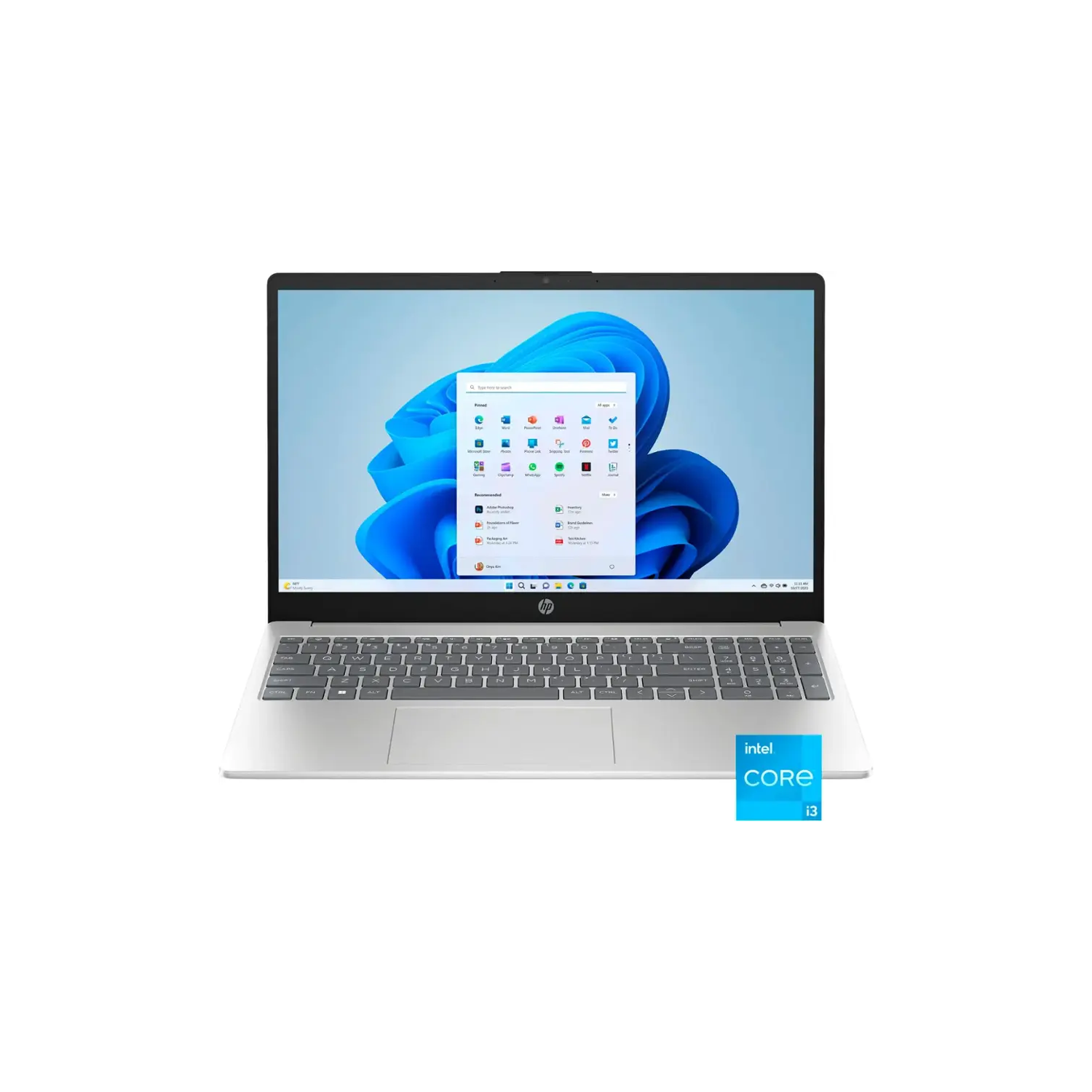 Refurbished - HP 15.6" Touch-Screen Laptop - Intel Core i3 - 16GB Memory - 256GB SSD - Natural Silver