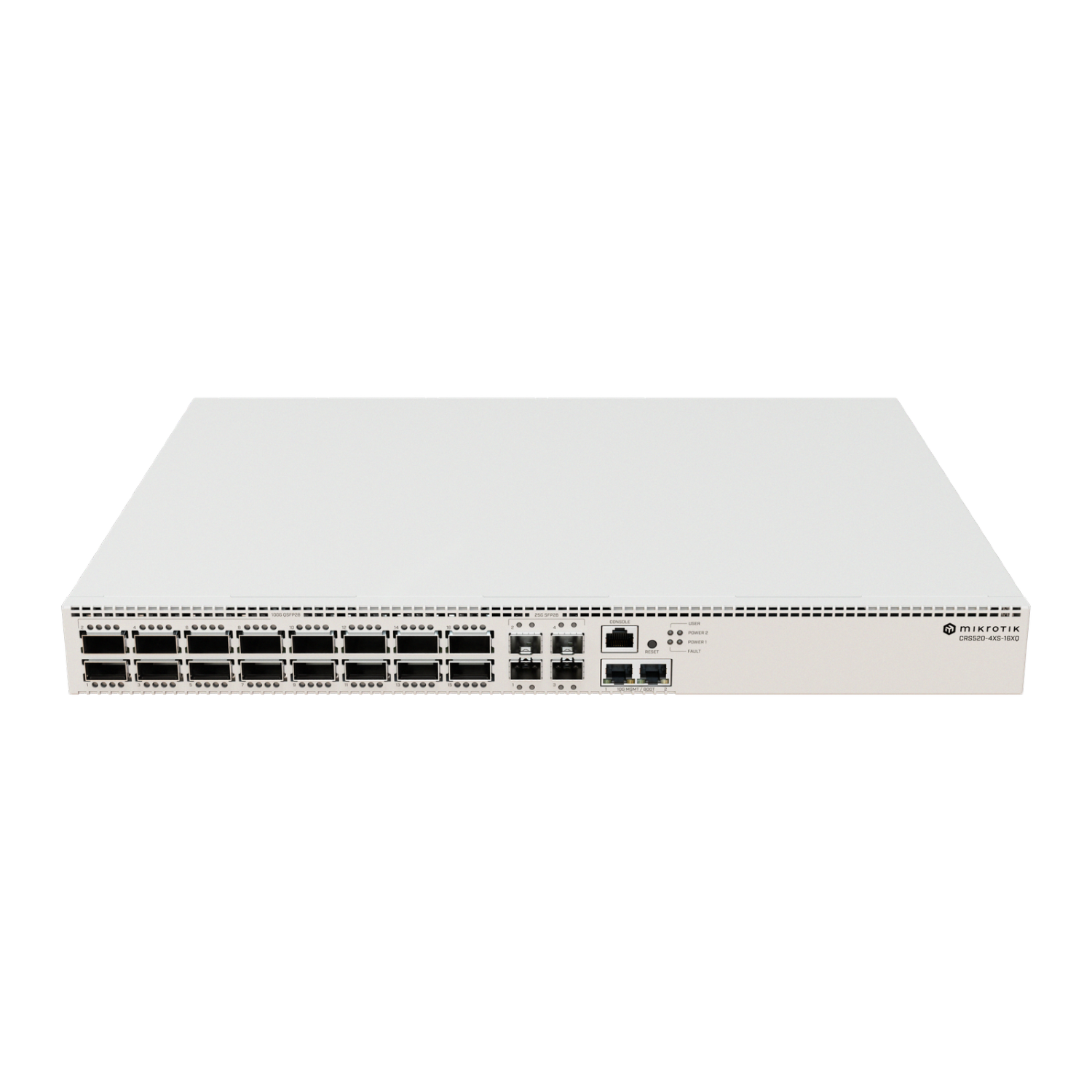 Mikrotik - CRS520-4XS-16XQ-RM 2 2.5Gb 4 SFP28 25Gb 16 WSFP28 100Gb Switch