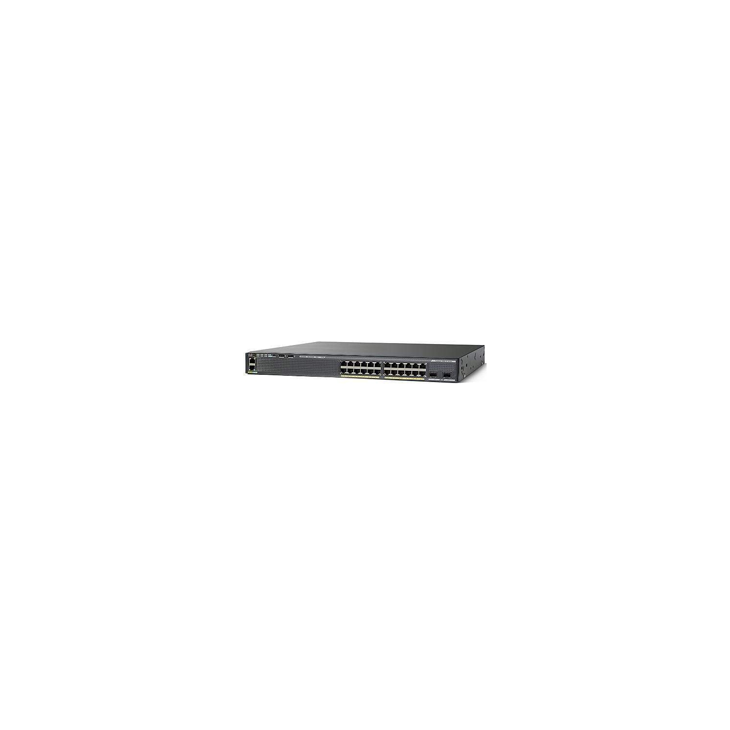 Refurbished Good Cisco WS-C2960X-24PS-L 24-Port PoE+ Gigabit Switch 370W Power Enterprise-Grade Networking