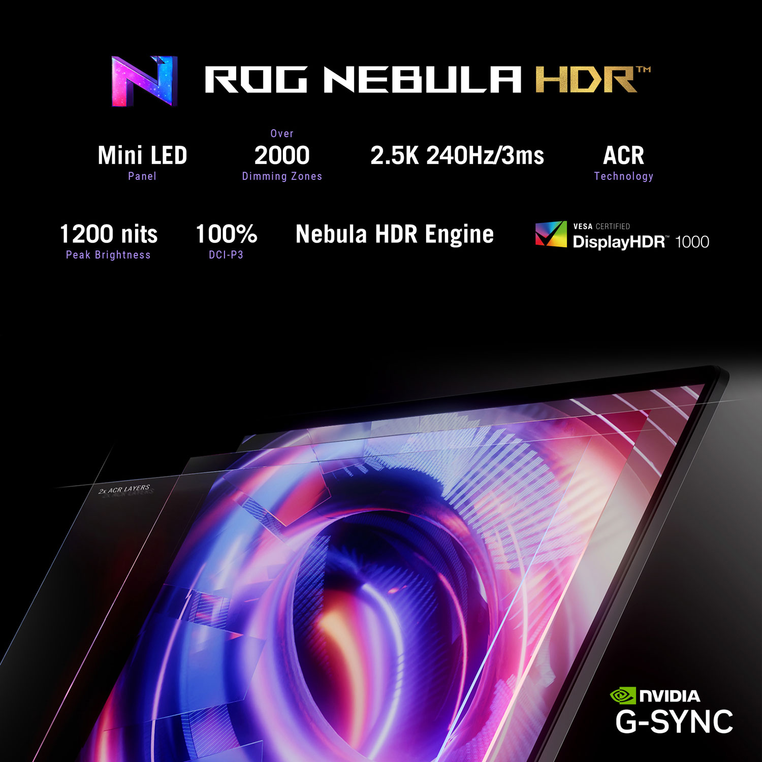 Portable jeu 18 po ROG Strix SCAR d'ASUS - Noir