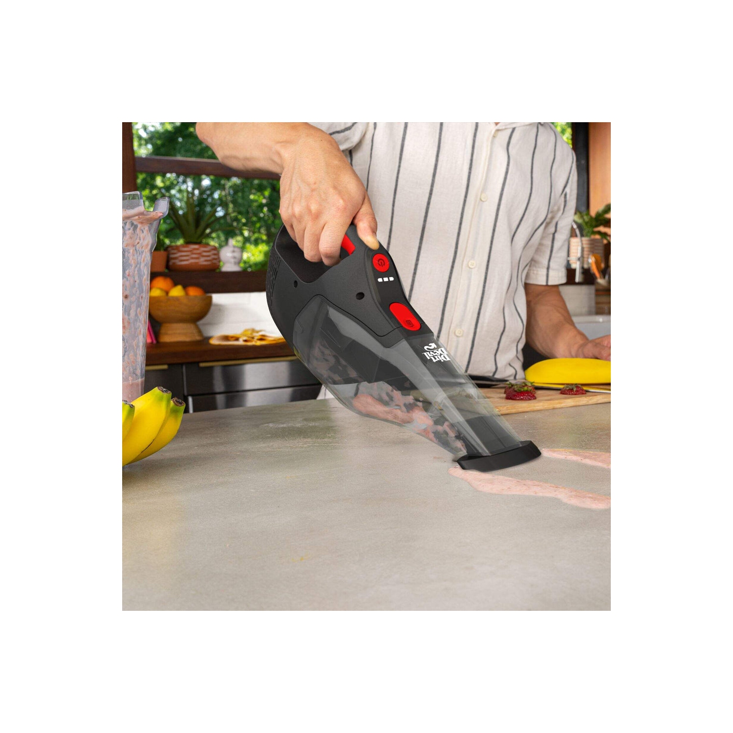 Refurbished Excellent - Dirt Devil 16V Wet-Dry Cordless Hand Vacuum with Squeegee BD30441VCA