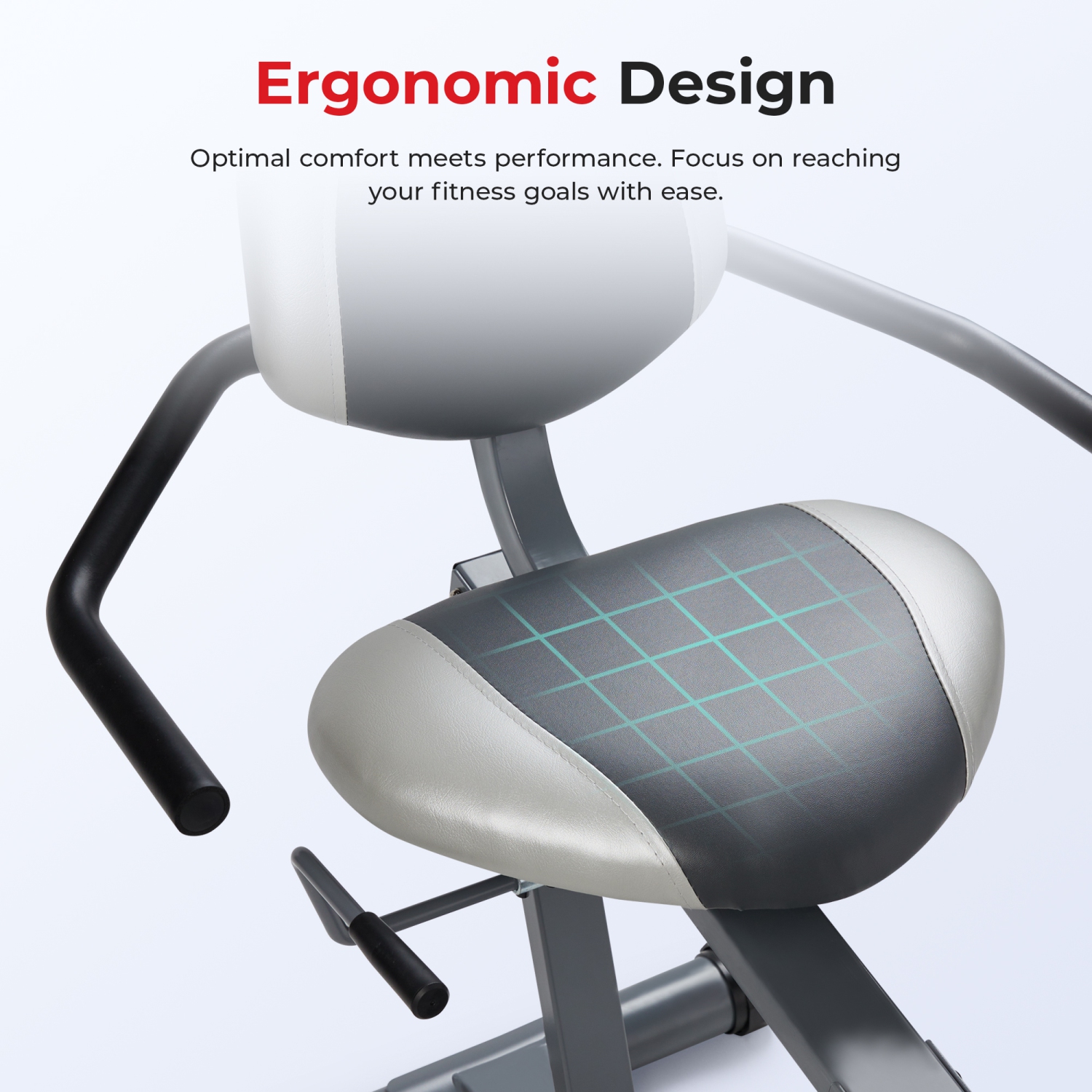 Vélo à position allongée magnétique intelligent Essentials Series de Sunny Health & Fitness avec connectivité Bluetooth améliorée par application