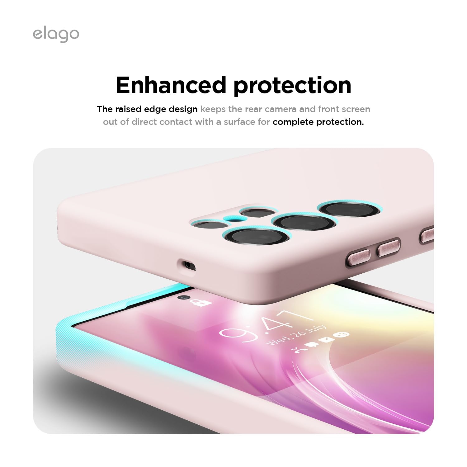 Elago compatible avec Samsung Galaxy S25 Ultra étui, étui magnétique en silicone, pour accessoires MagSafe, couverture de protection, antichoc,