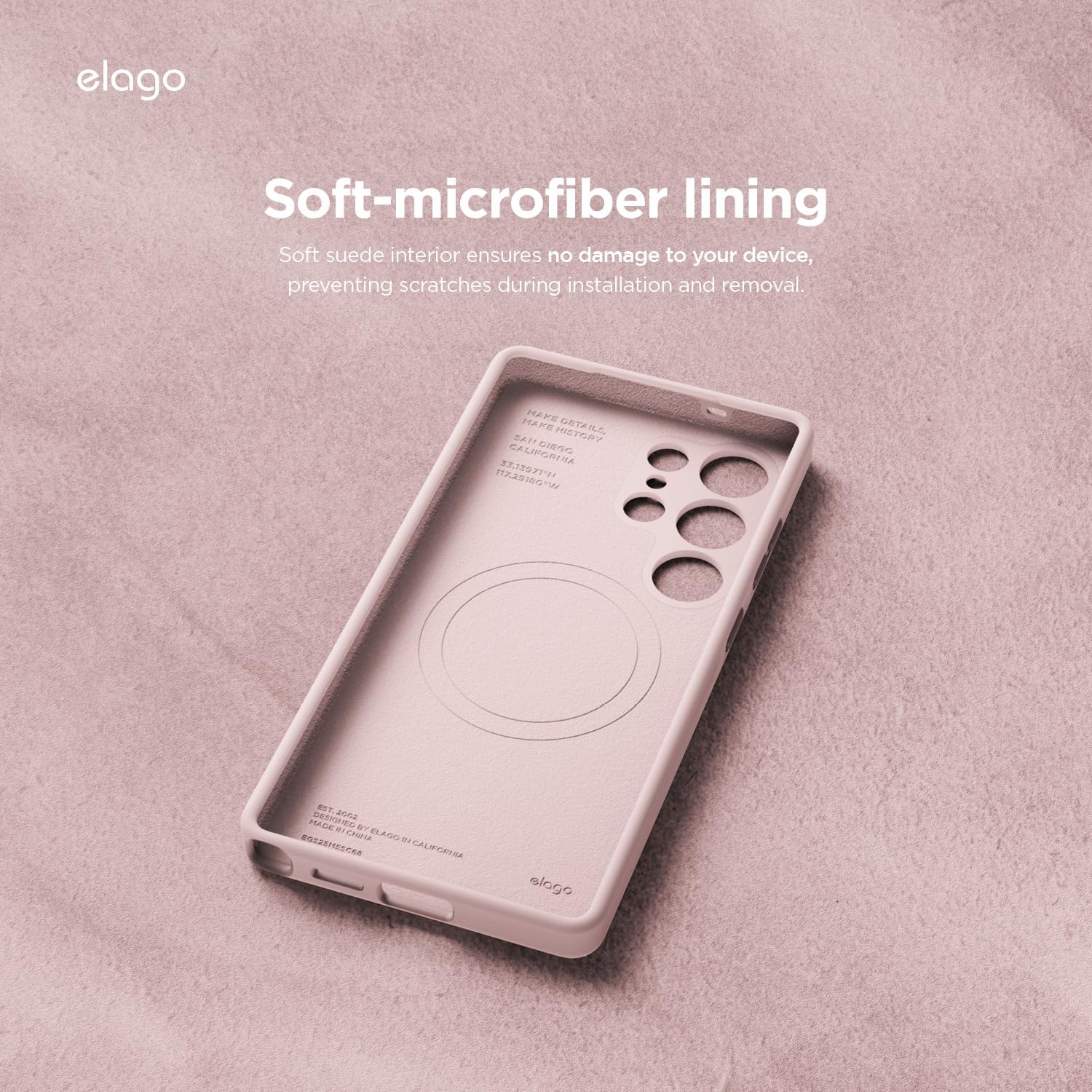 Elago compatible avec Samsung Galaxy S25 Ultra étui, étui magnétique en silicone, pour accessoires MagSafe, couverture de protection, antichoc,