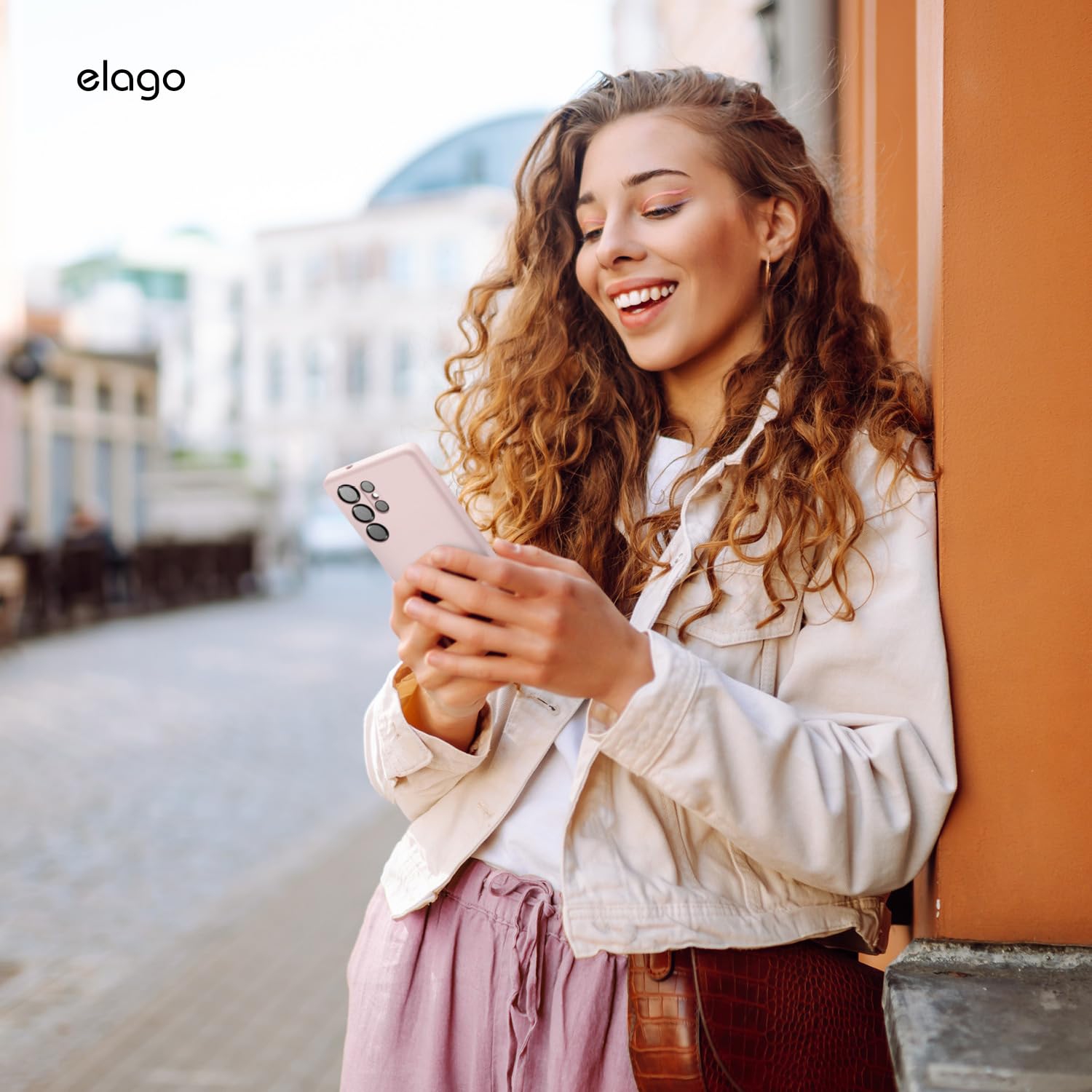 Elago compatible avec Samsung Galaxy S25 Ultra étui, étui magnétique en silicone, pour accessoires MagSafe, couverture de protection, antichoc,