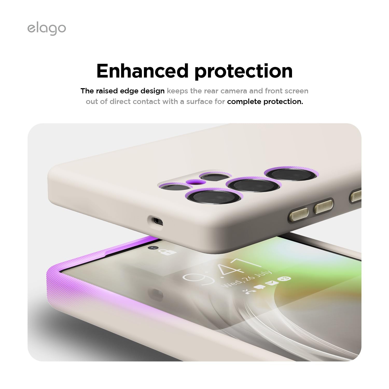 Elago compatible avec Samsung Galaxy S25 Ultra étui, étui magnétique en silicone, pour accessoires MagSafe, couverture de protection, antichoc,