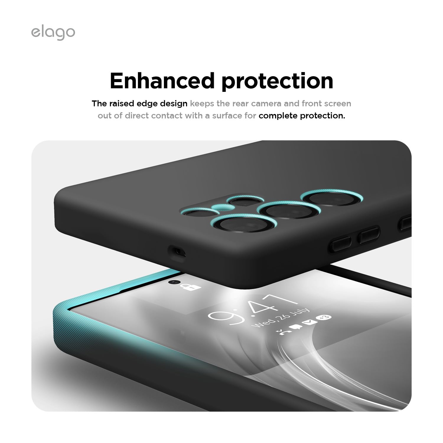 Elago compatible avec Samsung Galaxy S25 Ultra étui, étui magnétique en silicone, pour accessoires MagSafe, couverture de protection, antichoc,