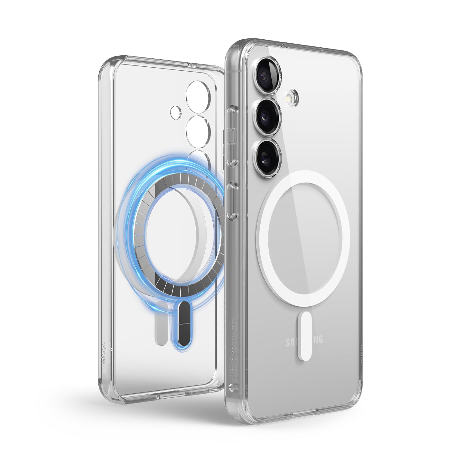 elago Compatible with Samsung Galaxy S25 Case - Magnetic Hybrid Clear Case, Precise Camera Cutouts, Strong Magnetism, Protective Cover, Shockproof
