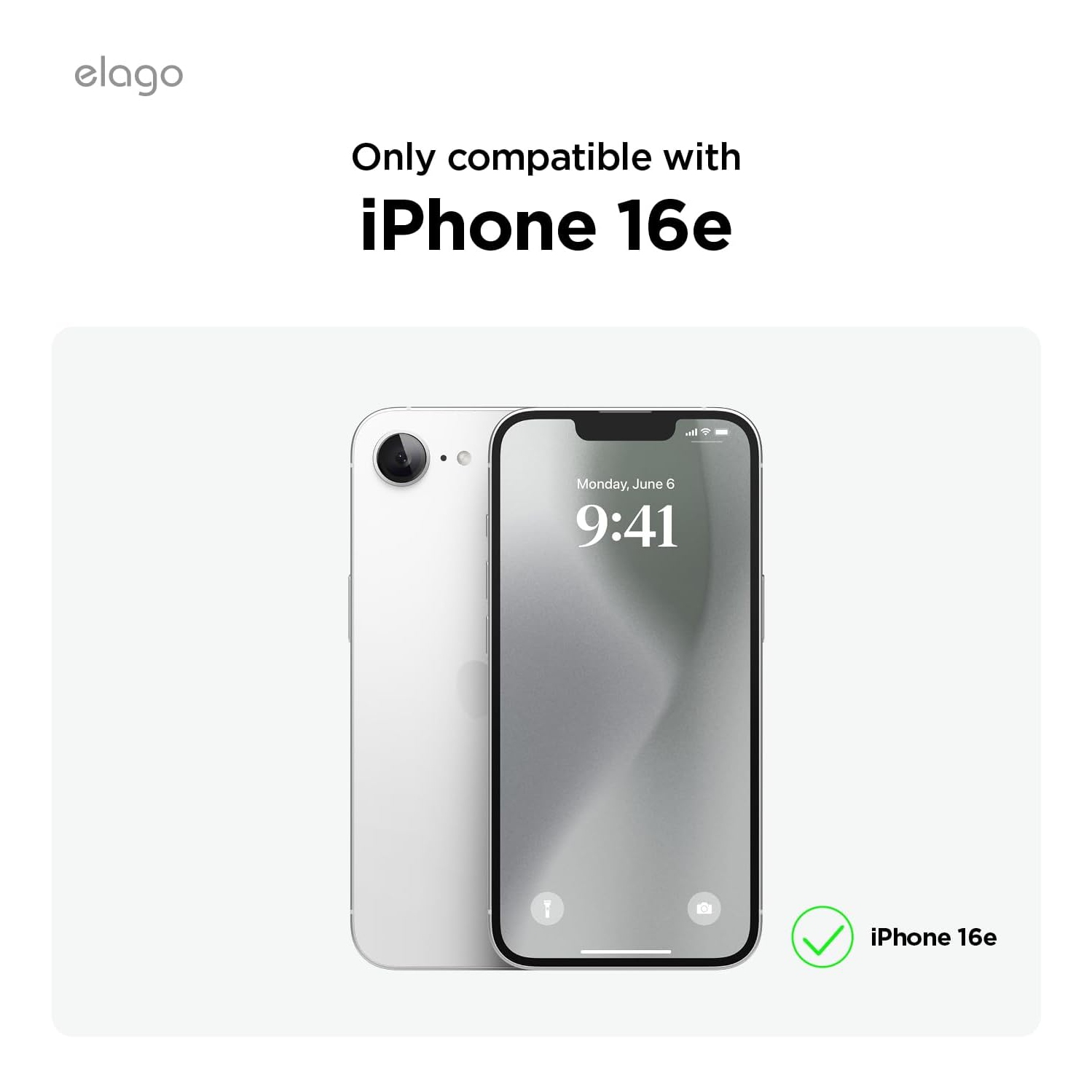 Étui hybride magnétique Elago compatible avec iPhone 16e, prise en charge MagSafe, résistant aux rayures, antichoc