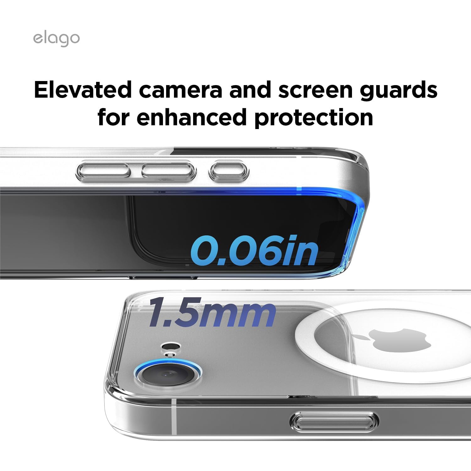 Étui hybride magnétique Elago compatible avec iPhone 16e, prise en charge MagSafe, résistant aux rayures, antichoc