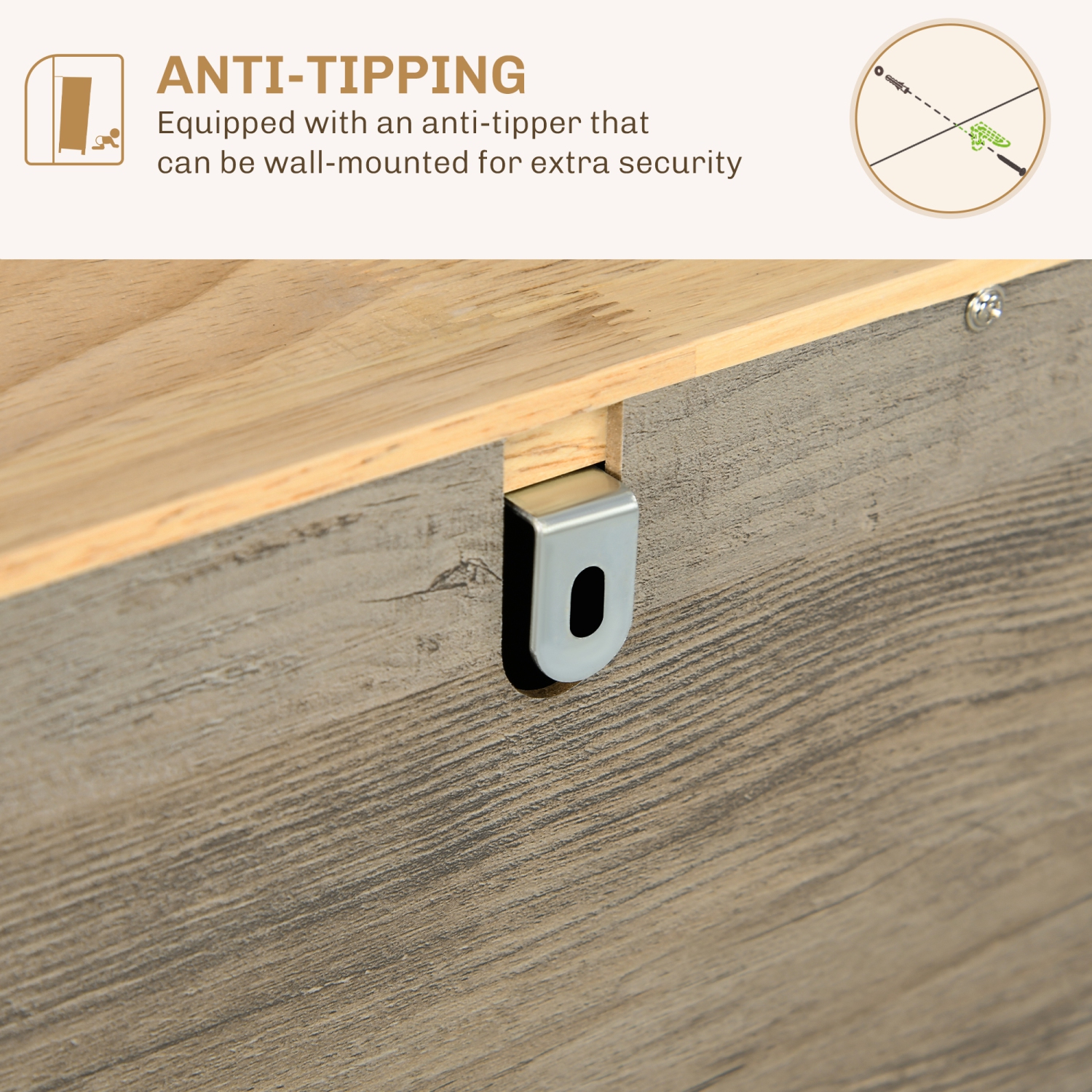 HOMCOM Sideboard Buffet Cabinet with Storage, 40" Kitchen Cabinet with Adjustable Shelves, 3 Drawers and 3 Doors, Coffee Bar Cabinet with Rubberwood