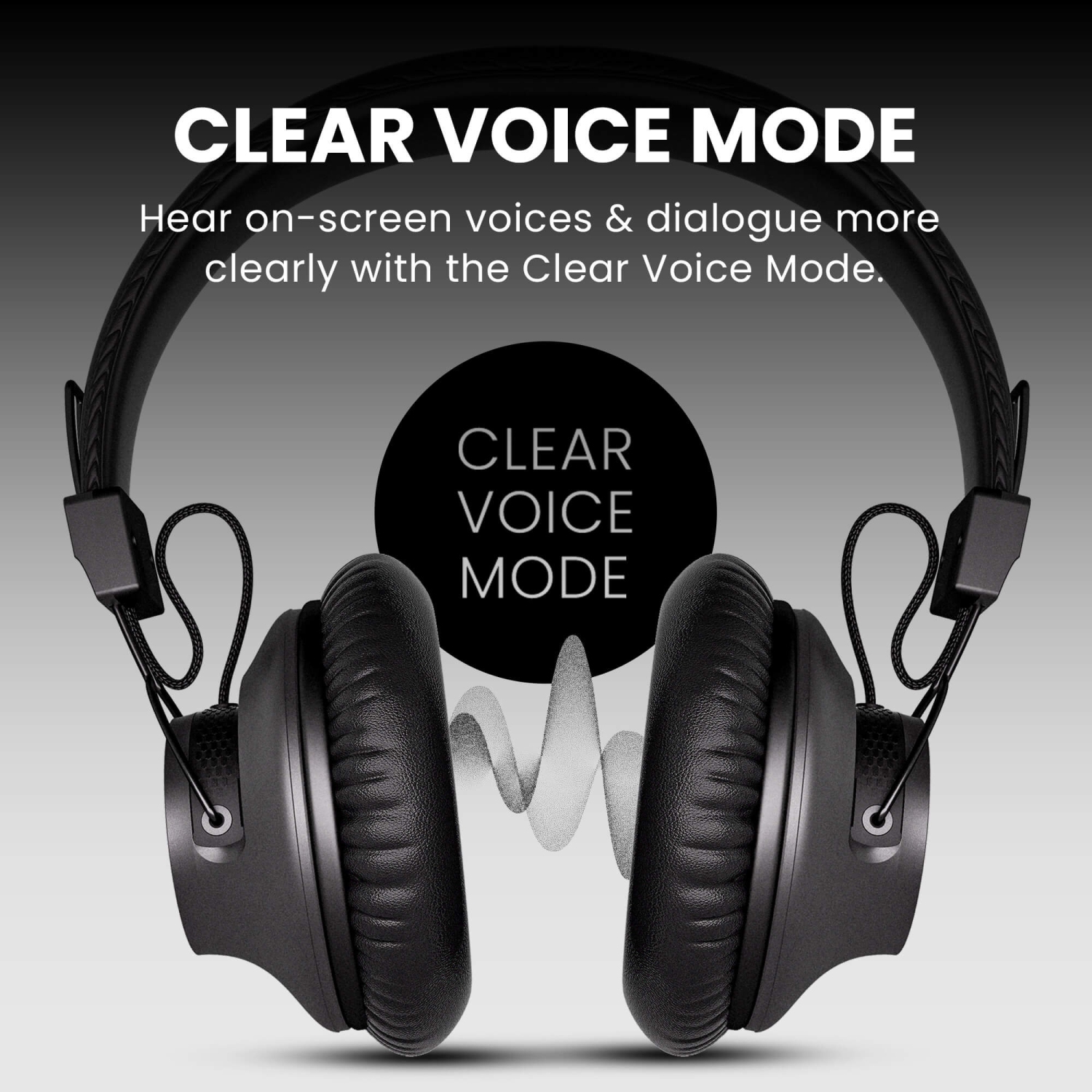 Avantree Audition 3 - Bluetooth 5.3 Over Ear Headphones with Wireless Charging Dock, aptX-Adaptive & HD Support, Clear Voice and Boosted Volume,