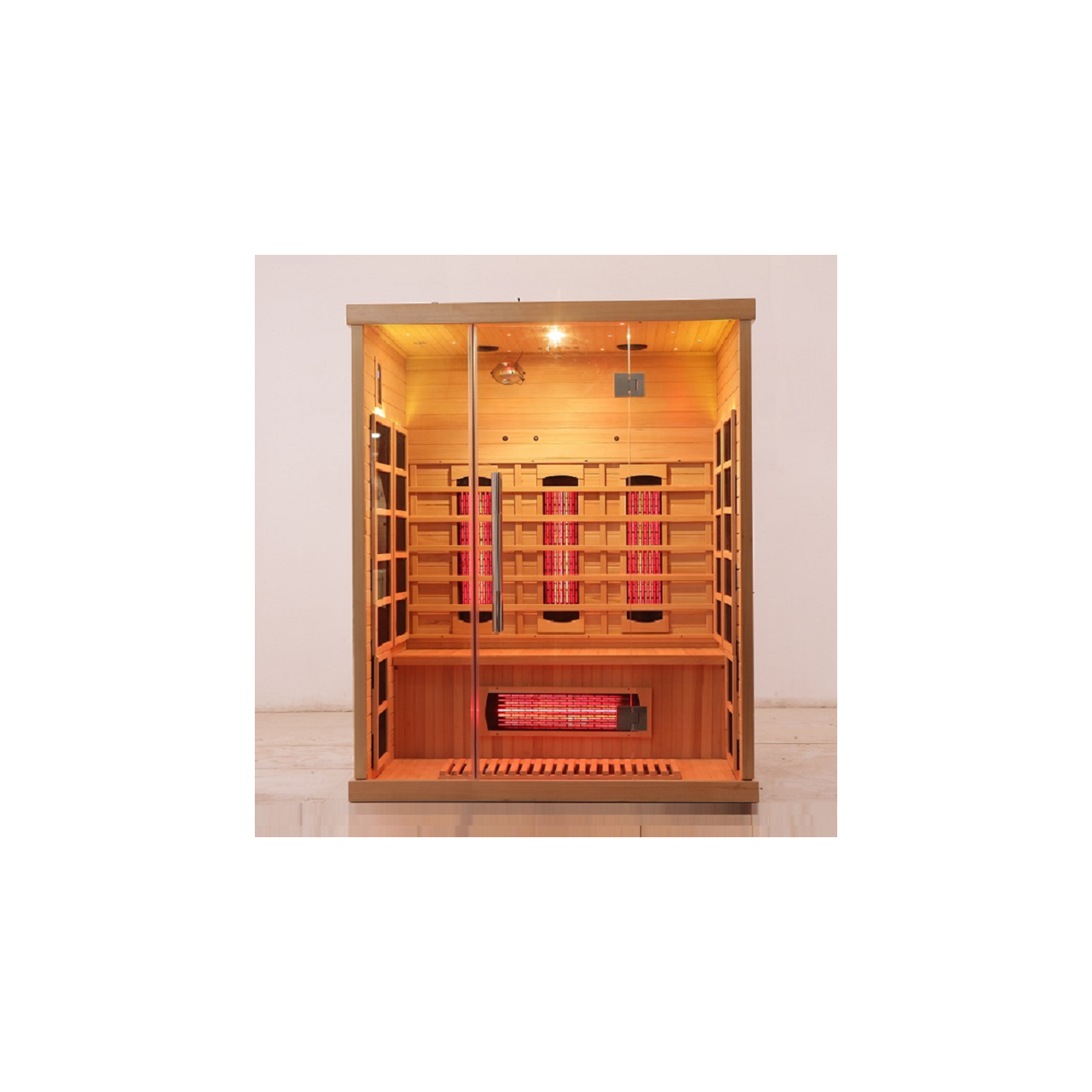 Blisspod, Venetian, Full Spectrum Indoor Premium Canadian Hemlock Ultra Low EMF Sauna, 11 Heaters & Chromotherapy– 3 Person