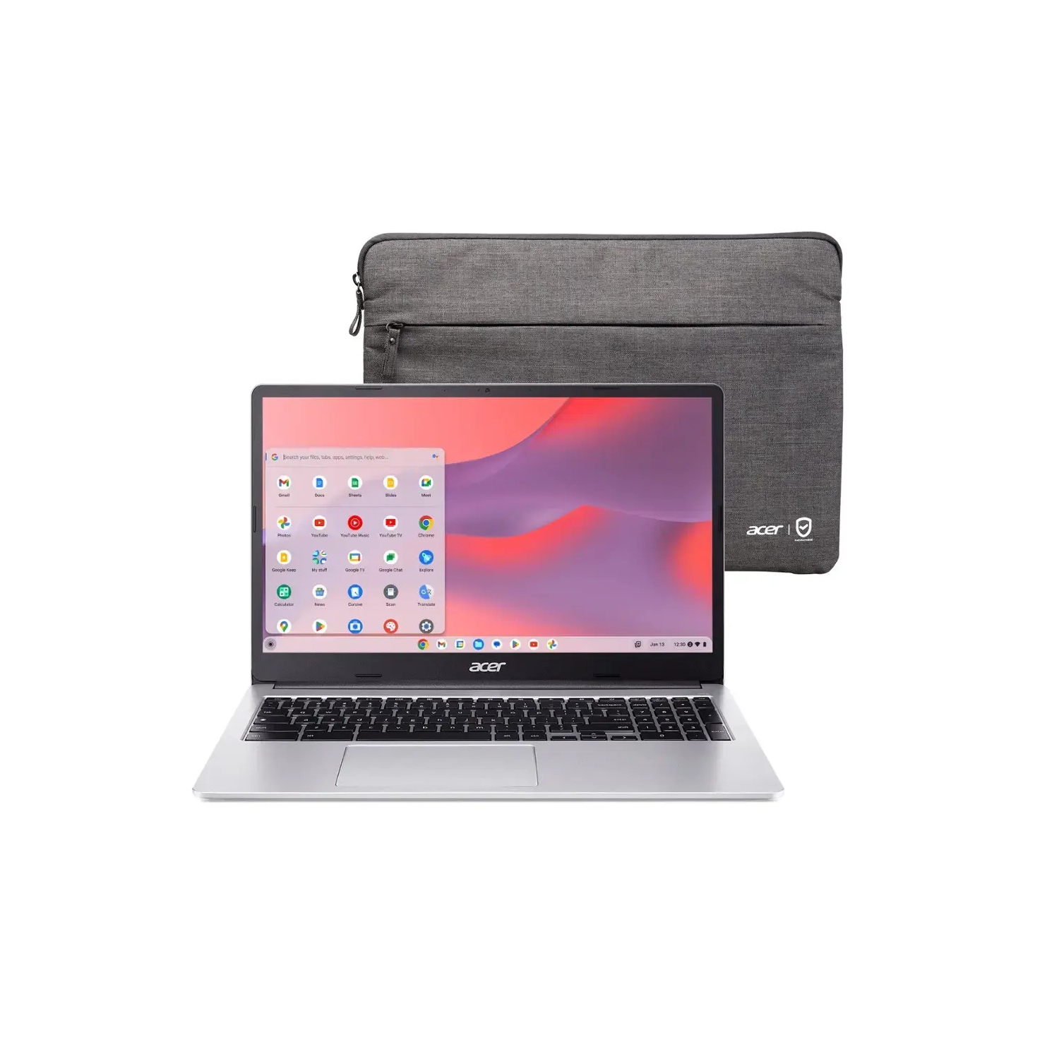 Refurbished(Excellent) - Acer - Chromebook 315 - 15.6" HD Laptop - Intel Pentium N6000 4 core processor- 4GB LPDDR4X - 128GB eMMC -Protective Sleeve