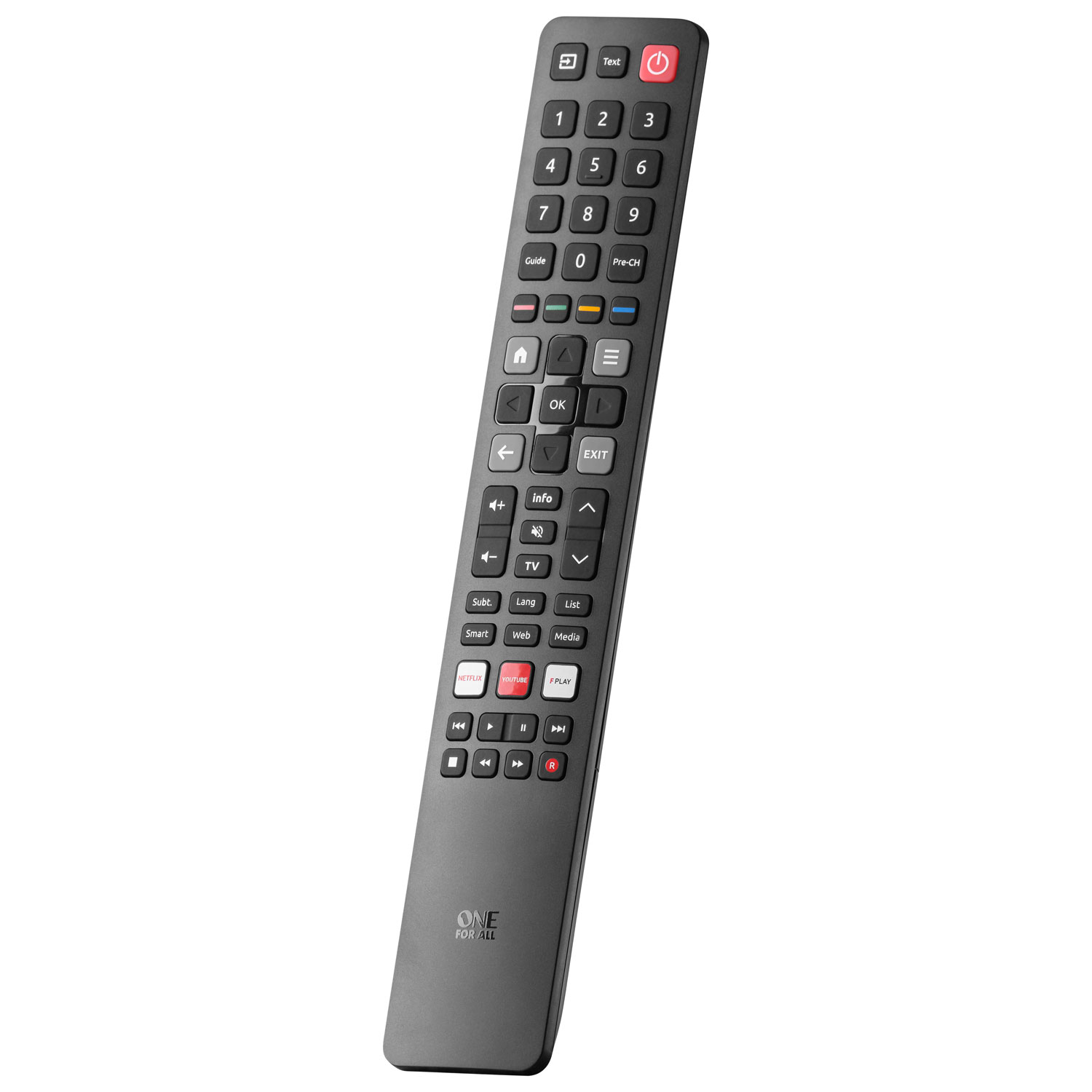 One For All TCL TV Replacement Remote Control - Black