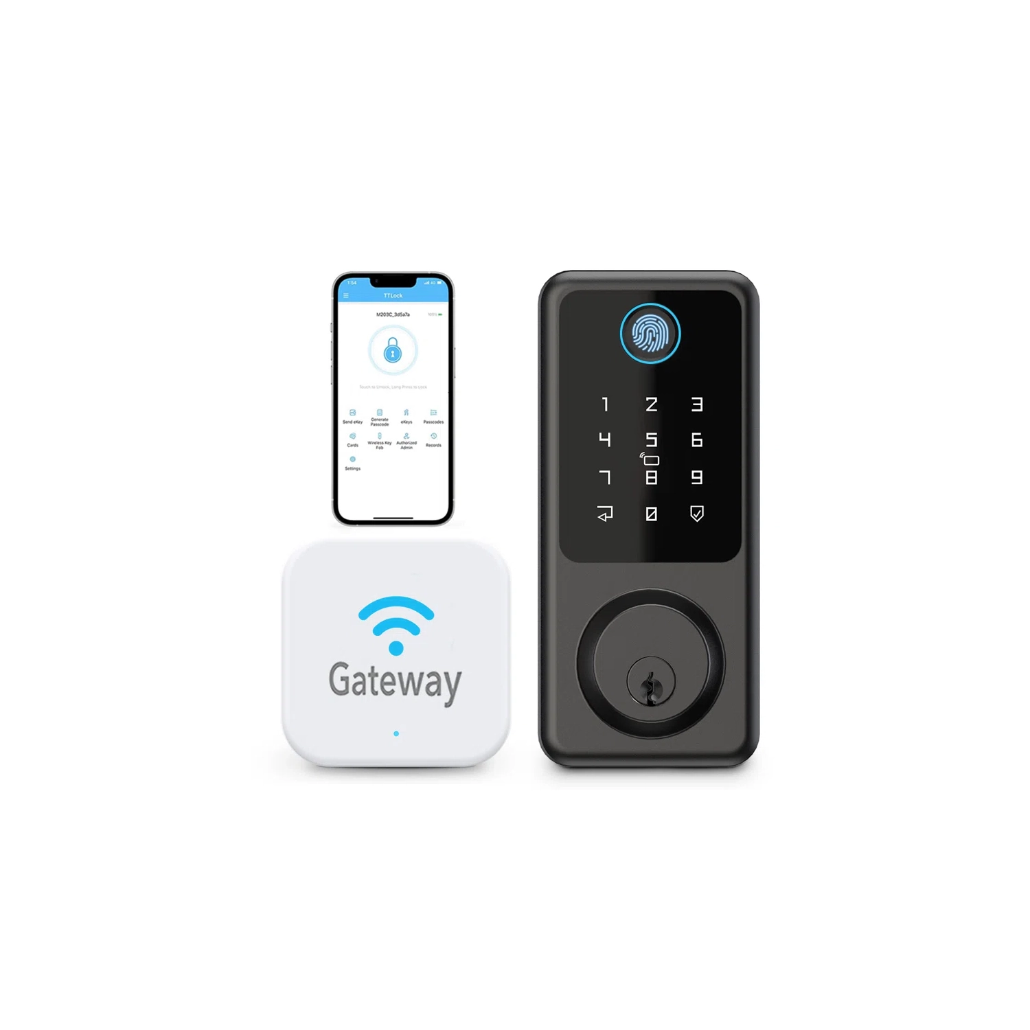 Secusly WIFI Smart Door Lock Electronic Lock with Gateway