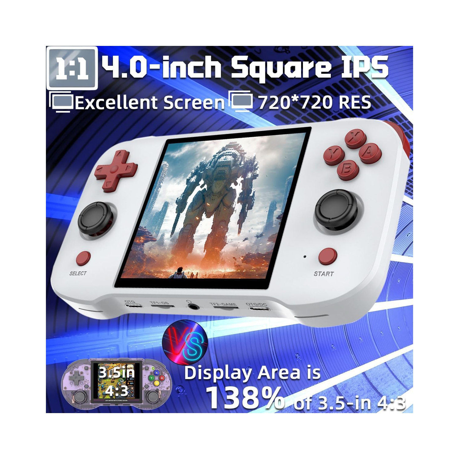 Console de jeu portative 64&nbsp;Go 4&nbsp;po R46S