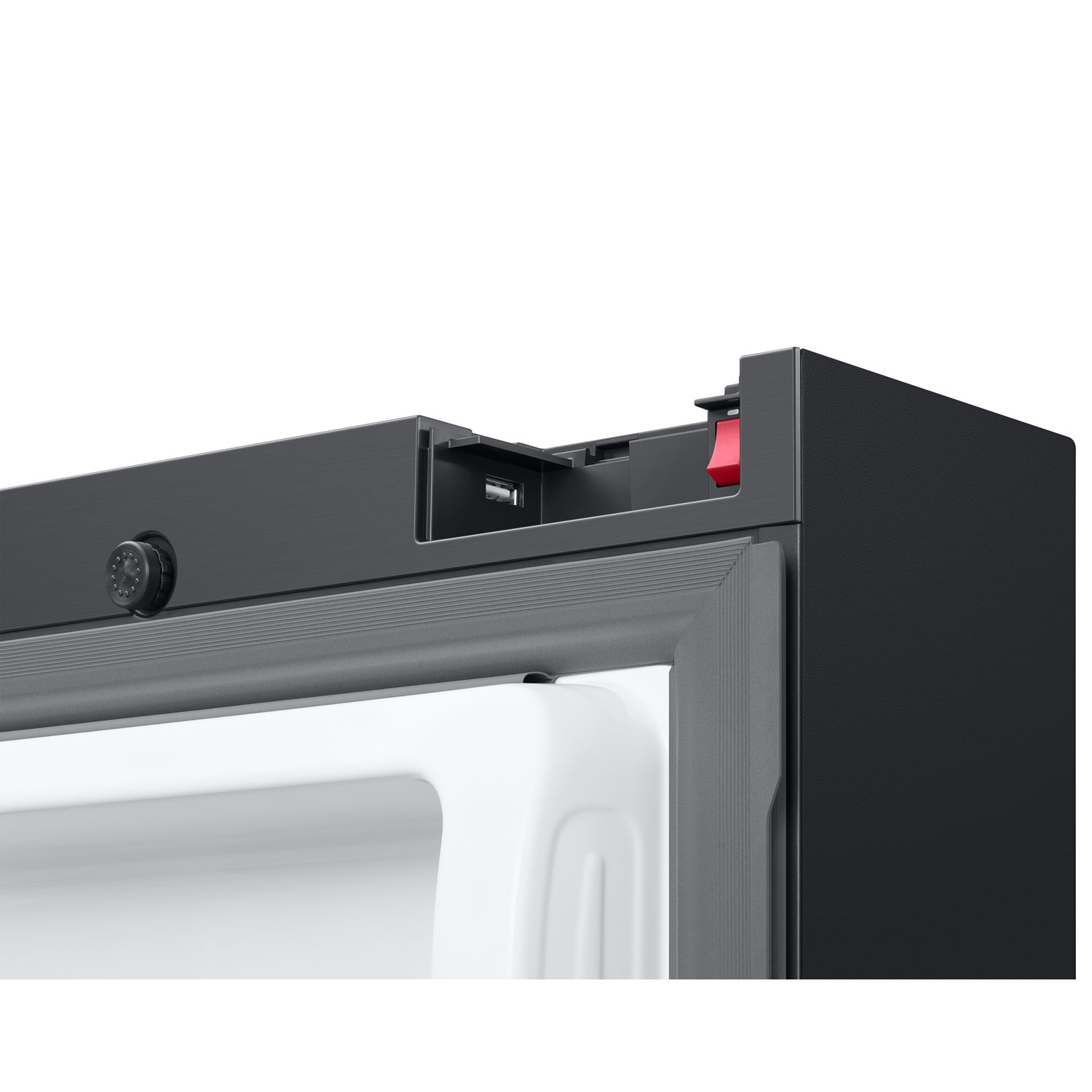 Réfrigérateur à deux portes 36 po 22,5 pi³ avec distributeur d'eau et écran à IA 9 po de Samsung - Acier inoxydable