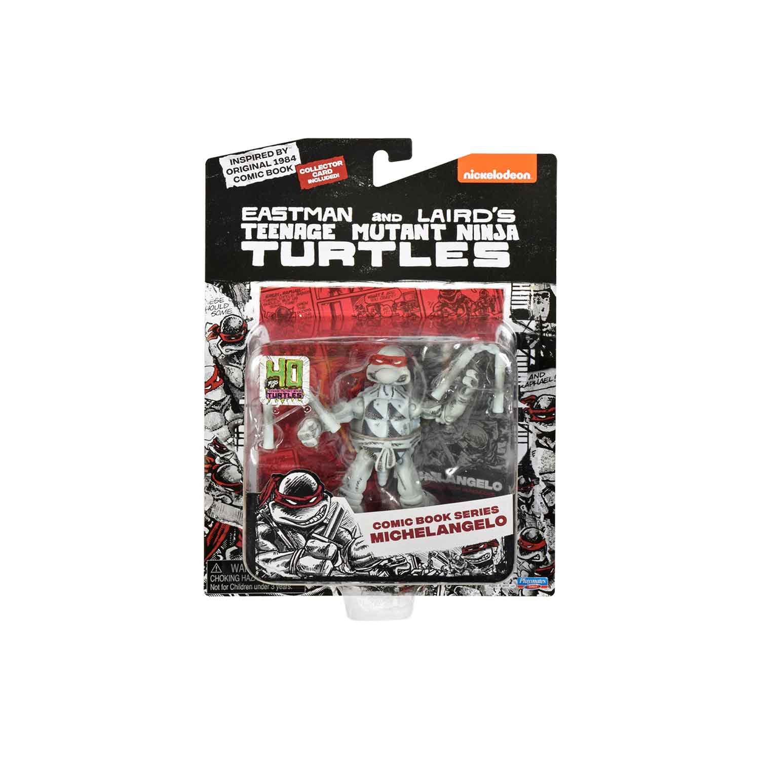 Teenage Mutant Ninja Turtles 4&nbsp;po - Figurine d'action B&W Comic Series - Michelangelo