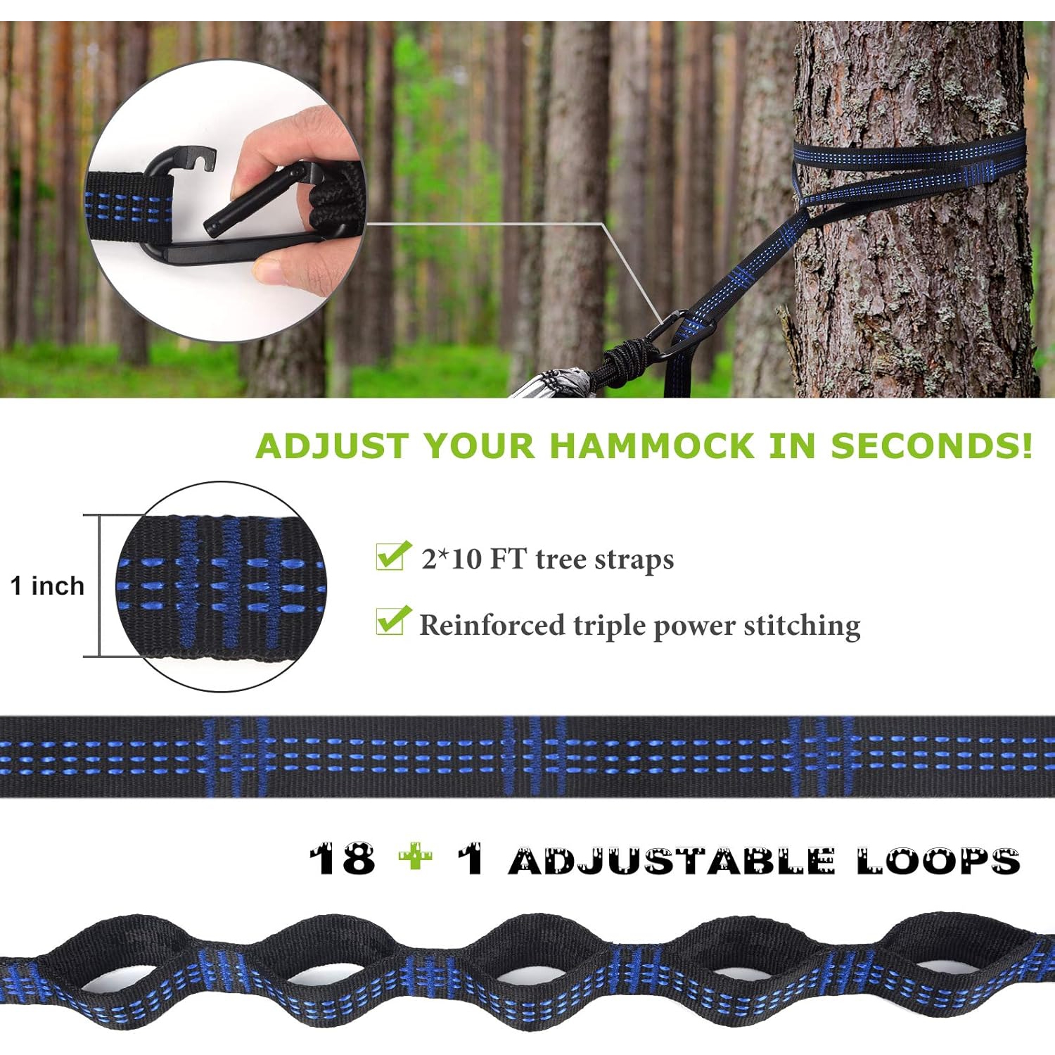 Camping Hammock with Net,Travel Portable Lightweight Hammocks with Tree Straps,Parachute Nylon Hammock for Camping Backpacking Beach Hiking,