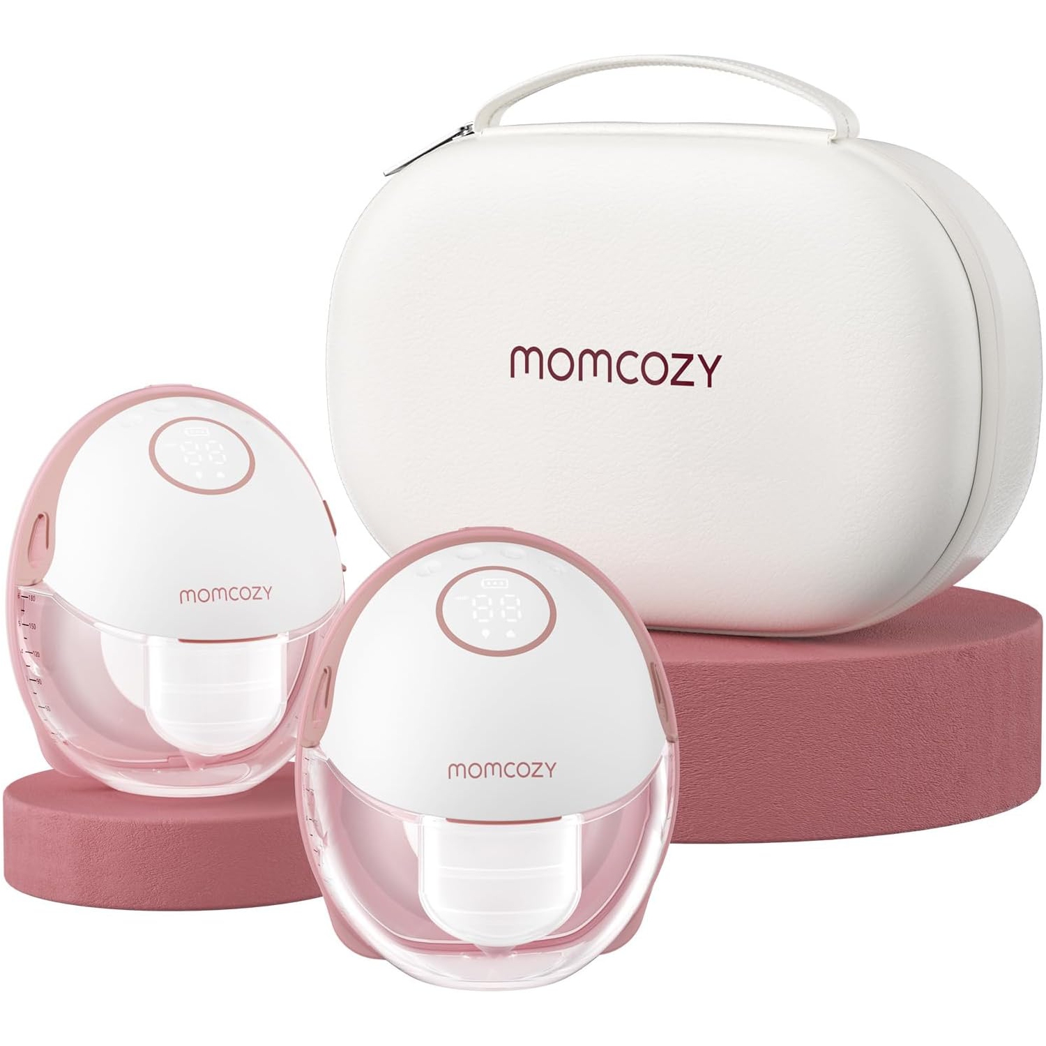 Momcozy Breast Pump Hands Free Mobile Style | M6, Wearable Breastfeeding Pump Ideal Rhythm for More Milk, DoubleFit Flange More Fit & Discreet with 3